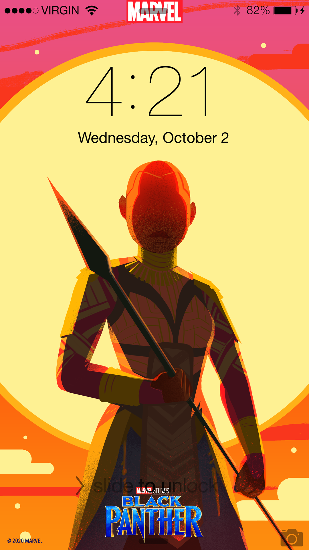 Mobile Wallpaper illustration to promote the Marvel films on Disney Plus