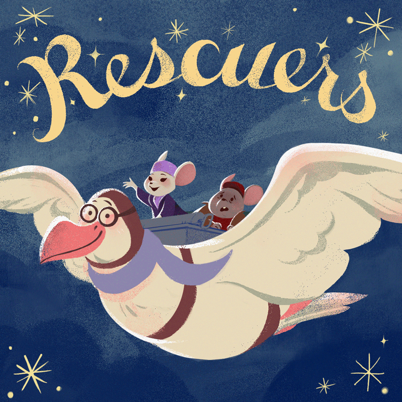 Rescuers Anniversary simple animation