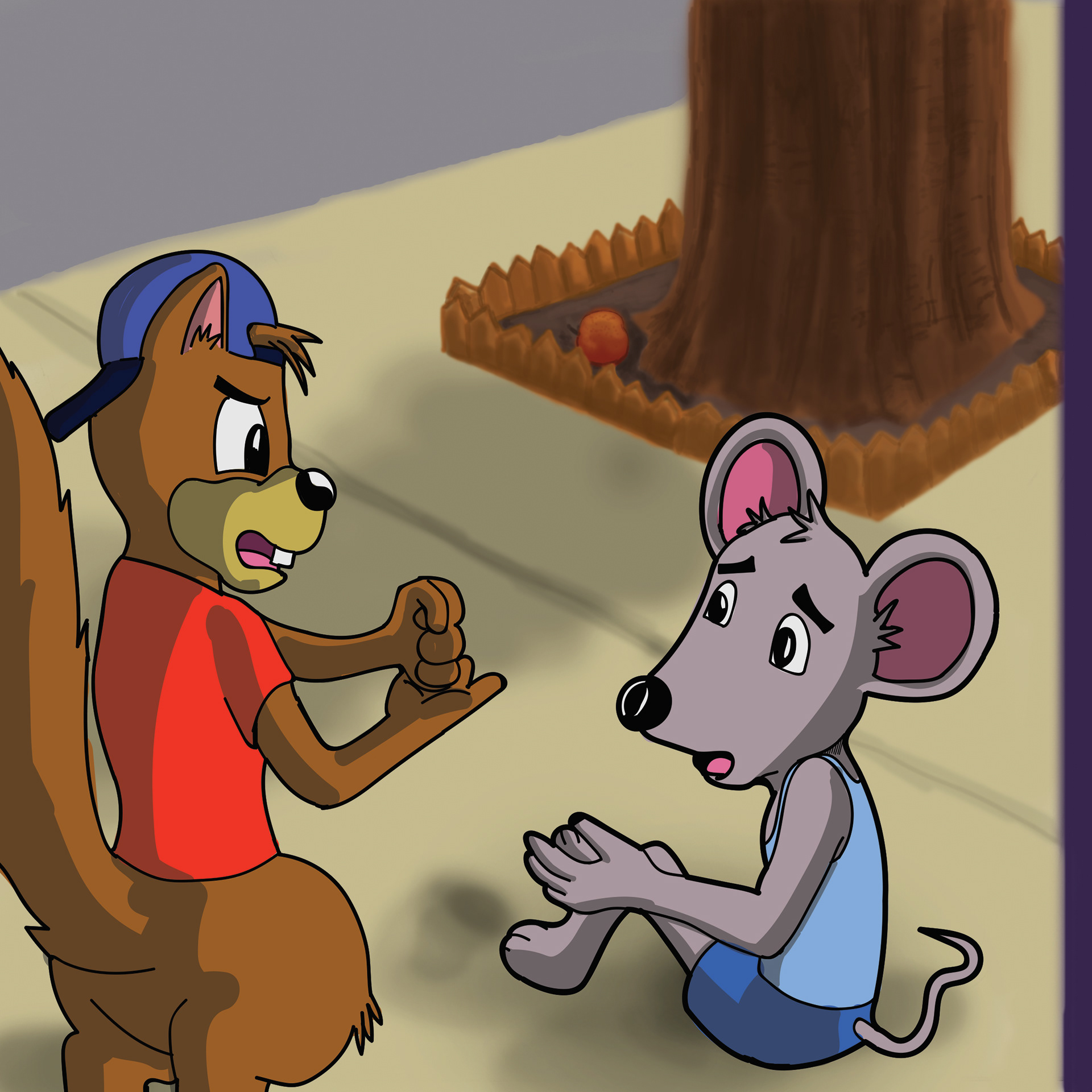 A Concerned Squirrel