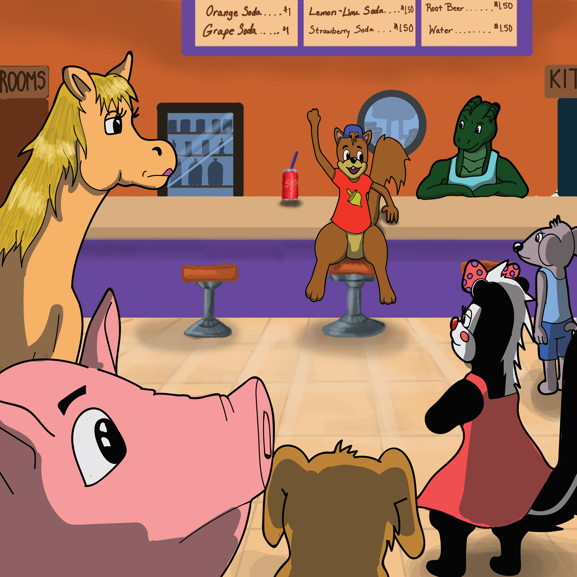 Meeting in the Soda Shop