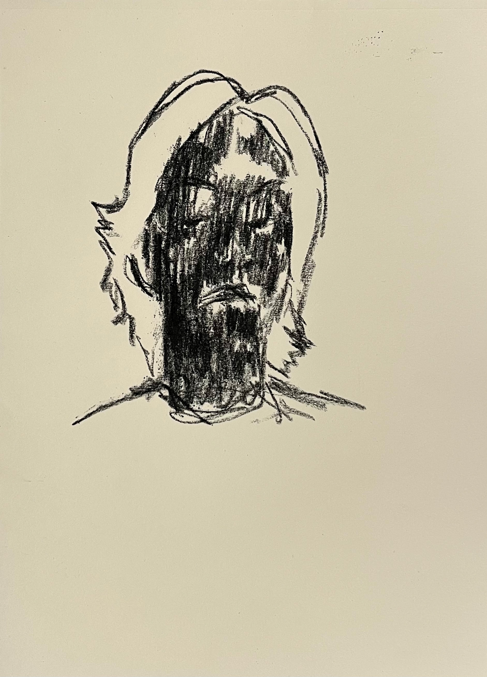Untitled, 2023, Charcoal on paper, 29.7 x 21 cm