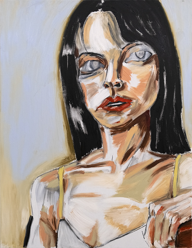 Untitled, 2022, Oil and charcoal on canvas, 116.8x91.0cm