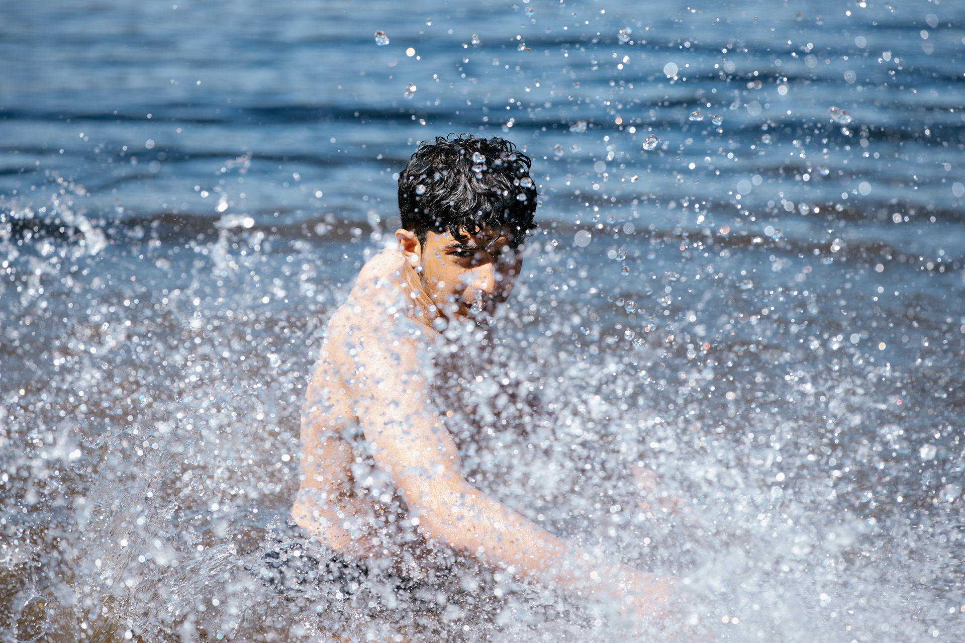 Bassam Alajaam is a youth leader on a summer hiking trip.  For Adresseavisen -  Trondheim, 2021. 