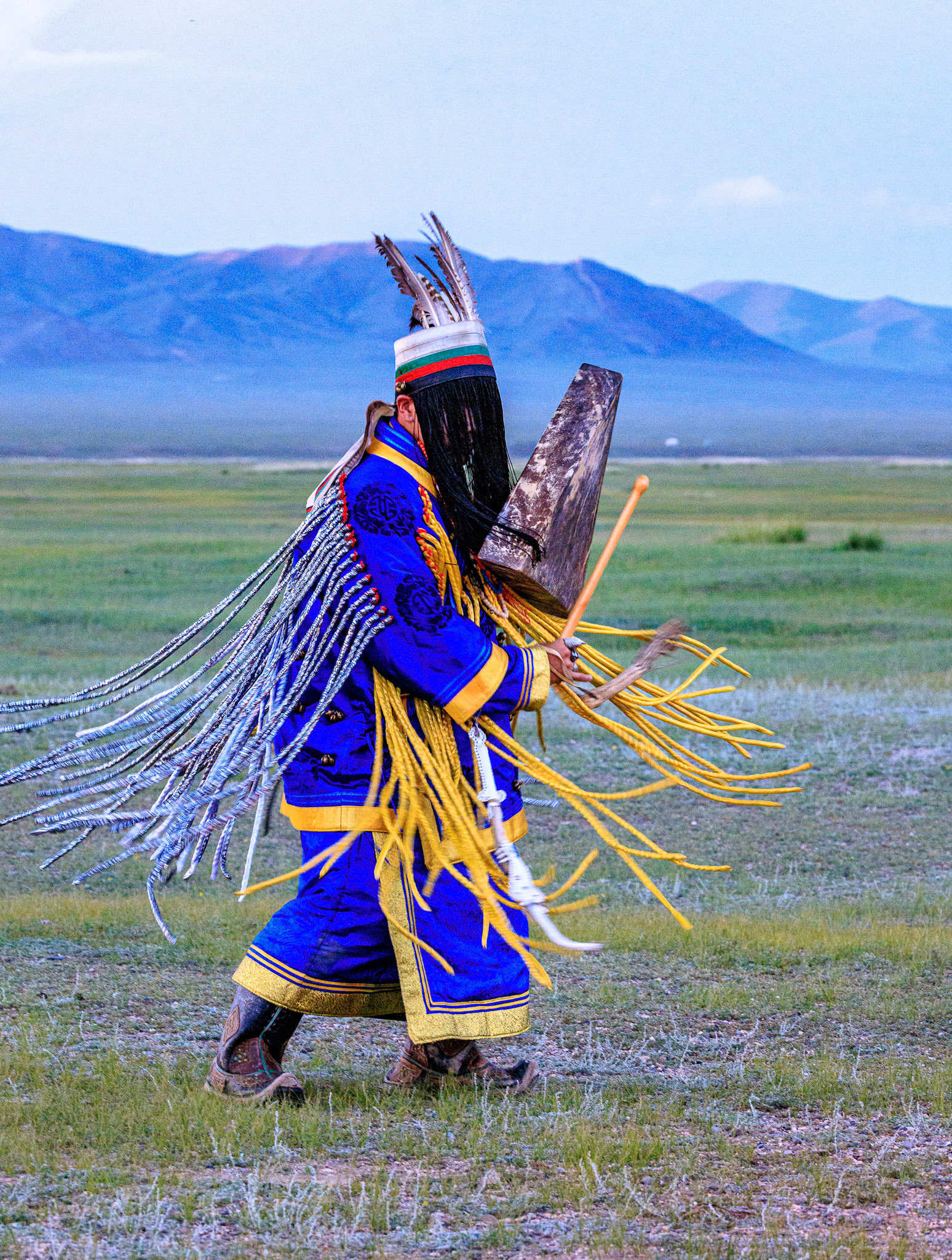 Elaborate costume of a male Shaman