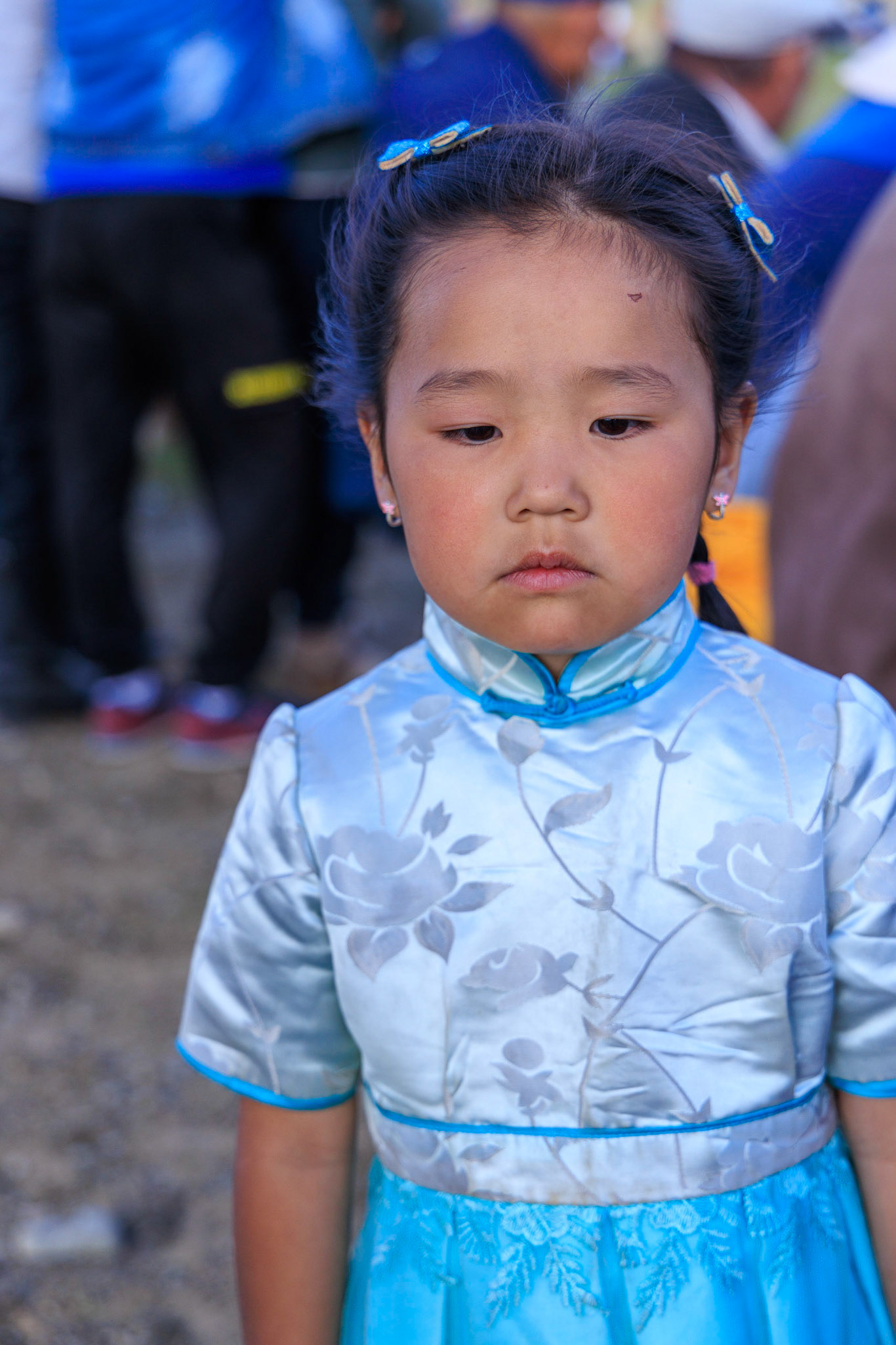 Unhappy spectator