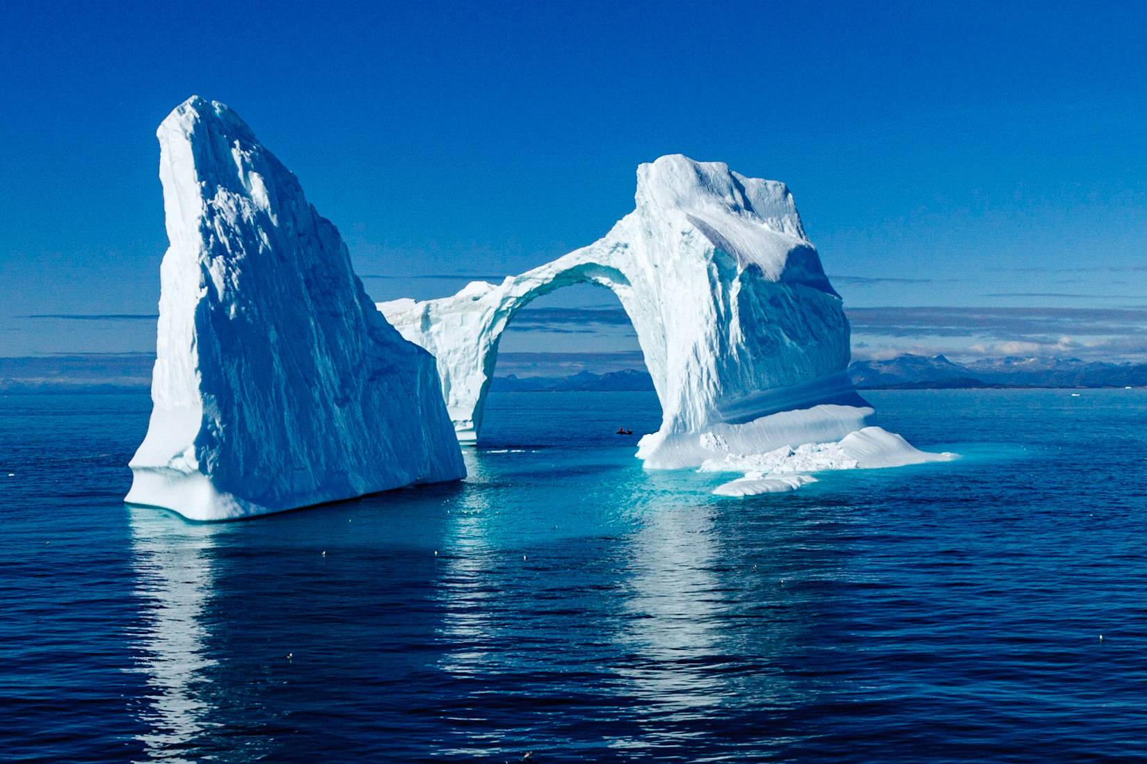 Free floating ice sculpture, Davis Strait, Greenland