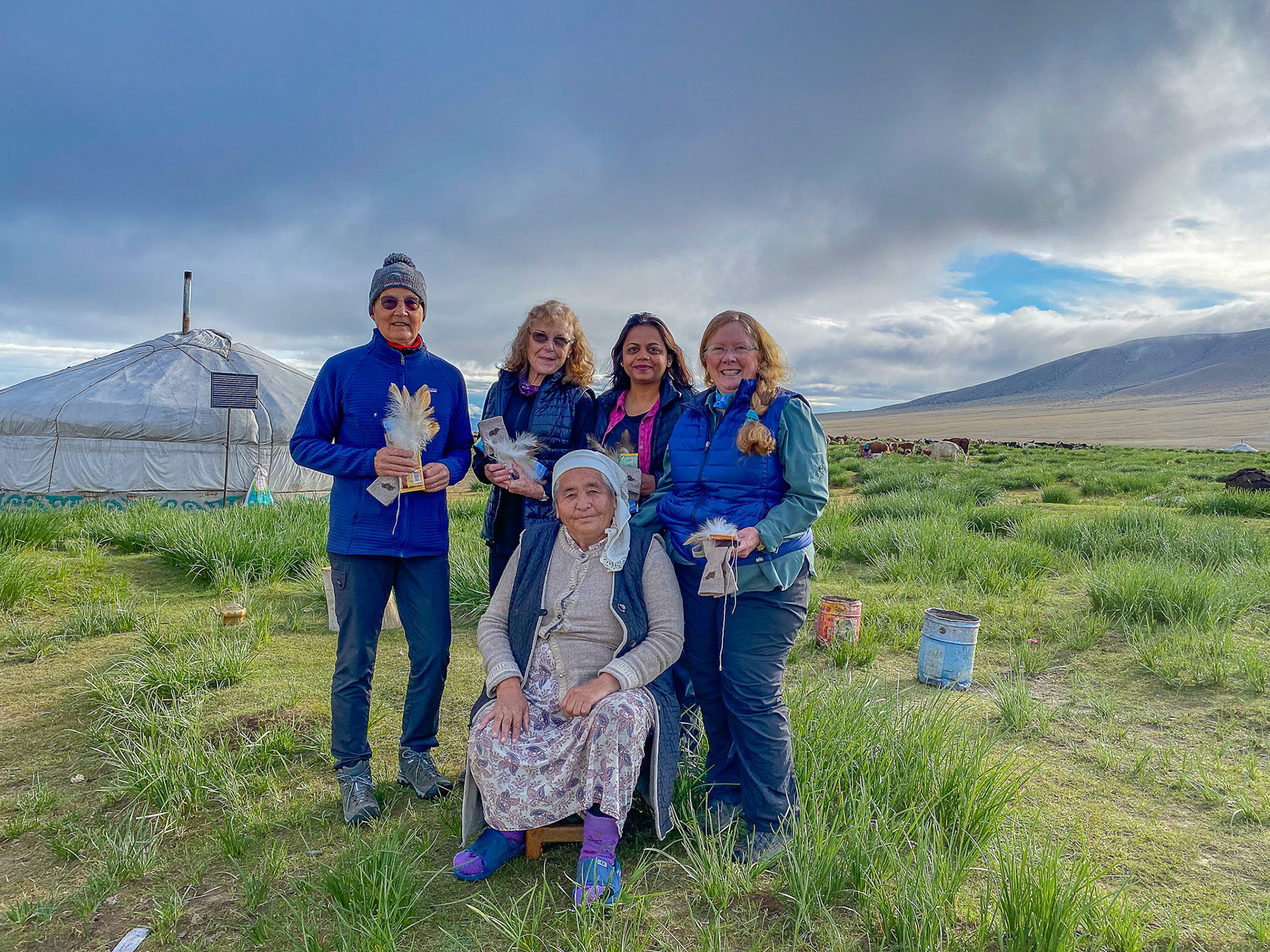 Pensiya provided eack of the women with gifts