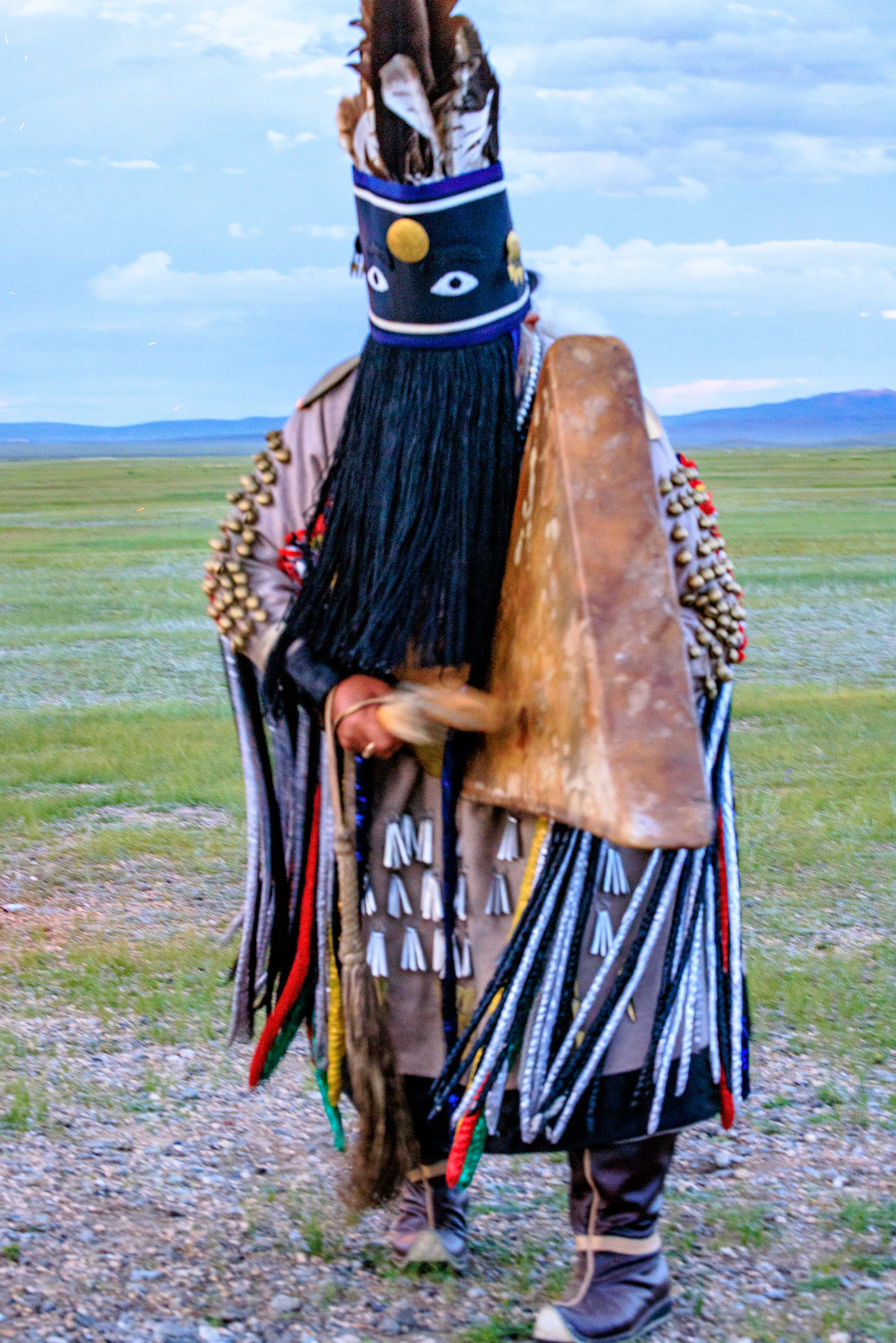 Elaborate costume of a male Shaman