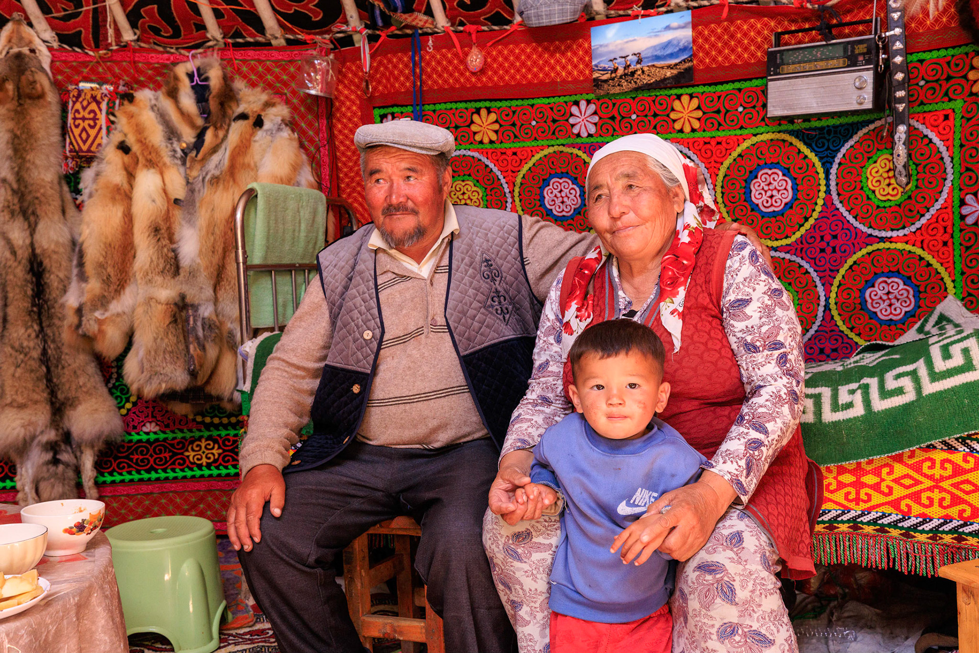 Sailua and his wife Pensiya and grandson