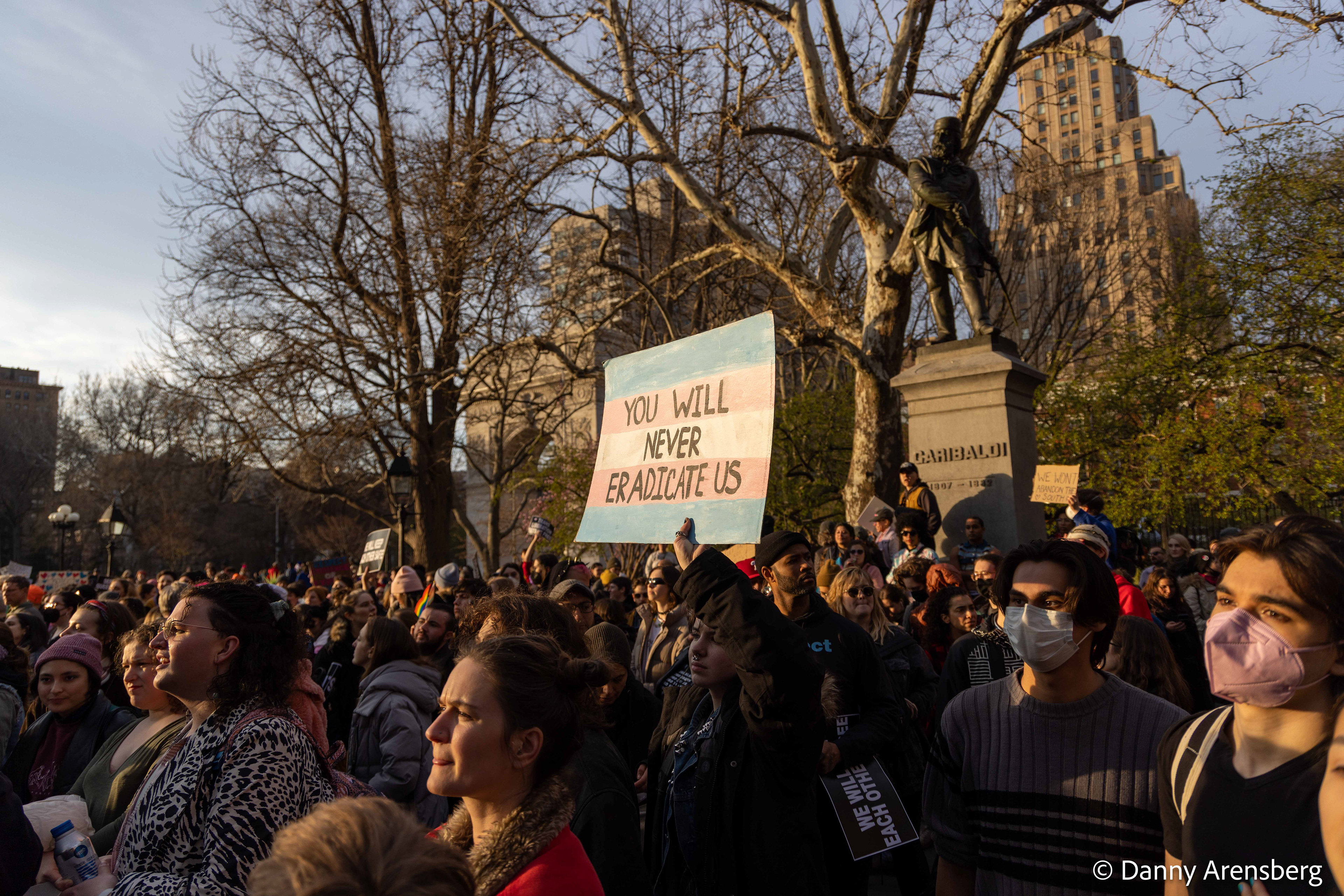 March 2023: NYC Youth for Trans Right's march for Trans Day of Visibility