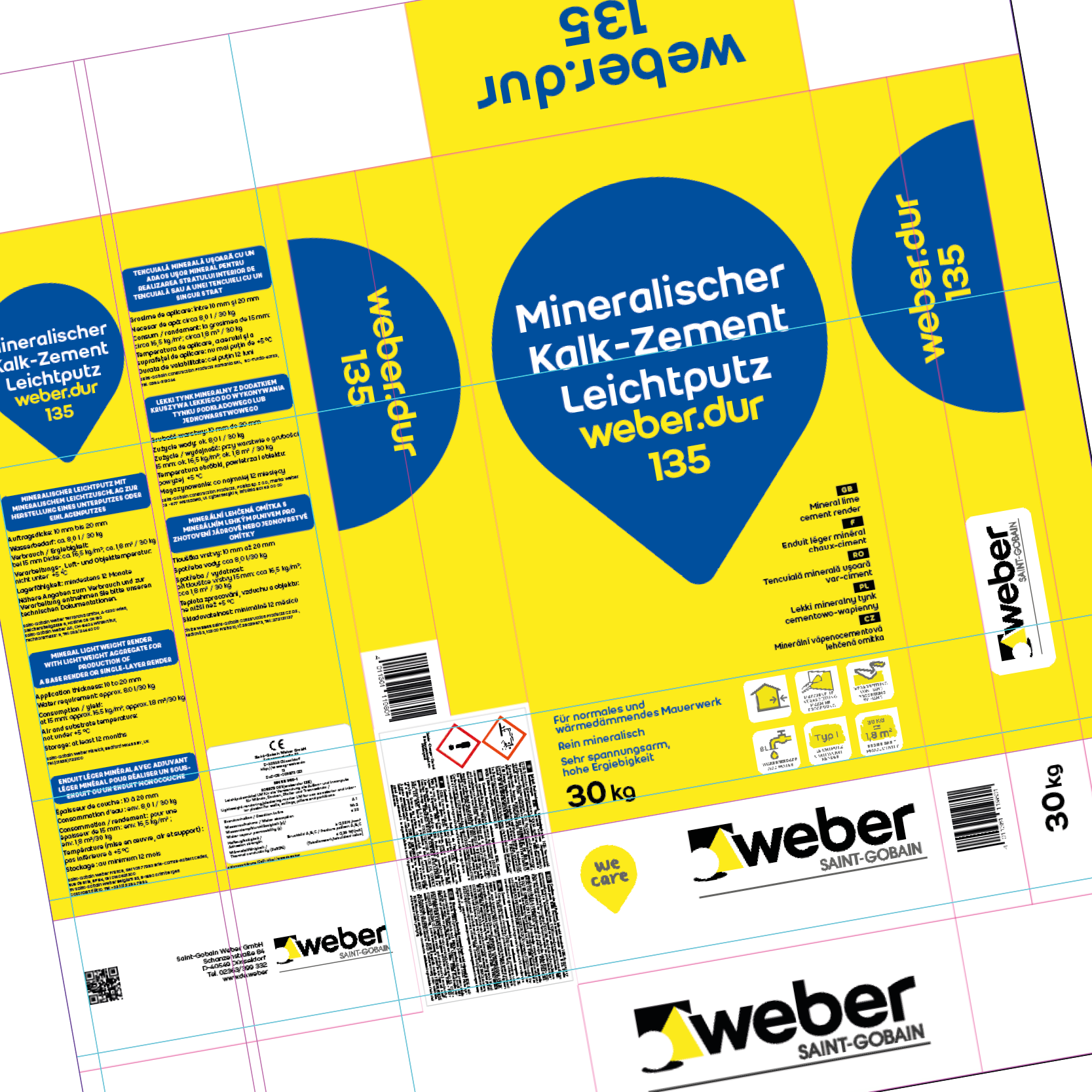 Reinzeichnung: Saint-Gobain Weber-Verpackung