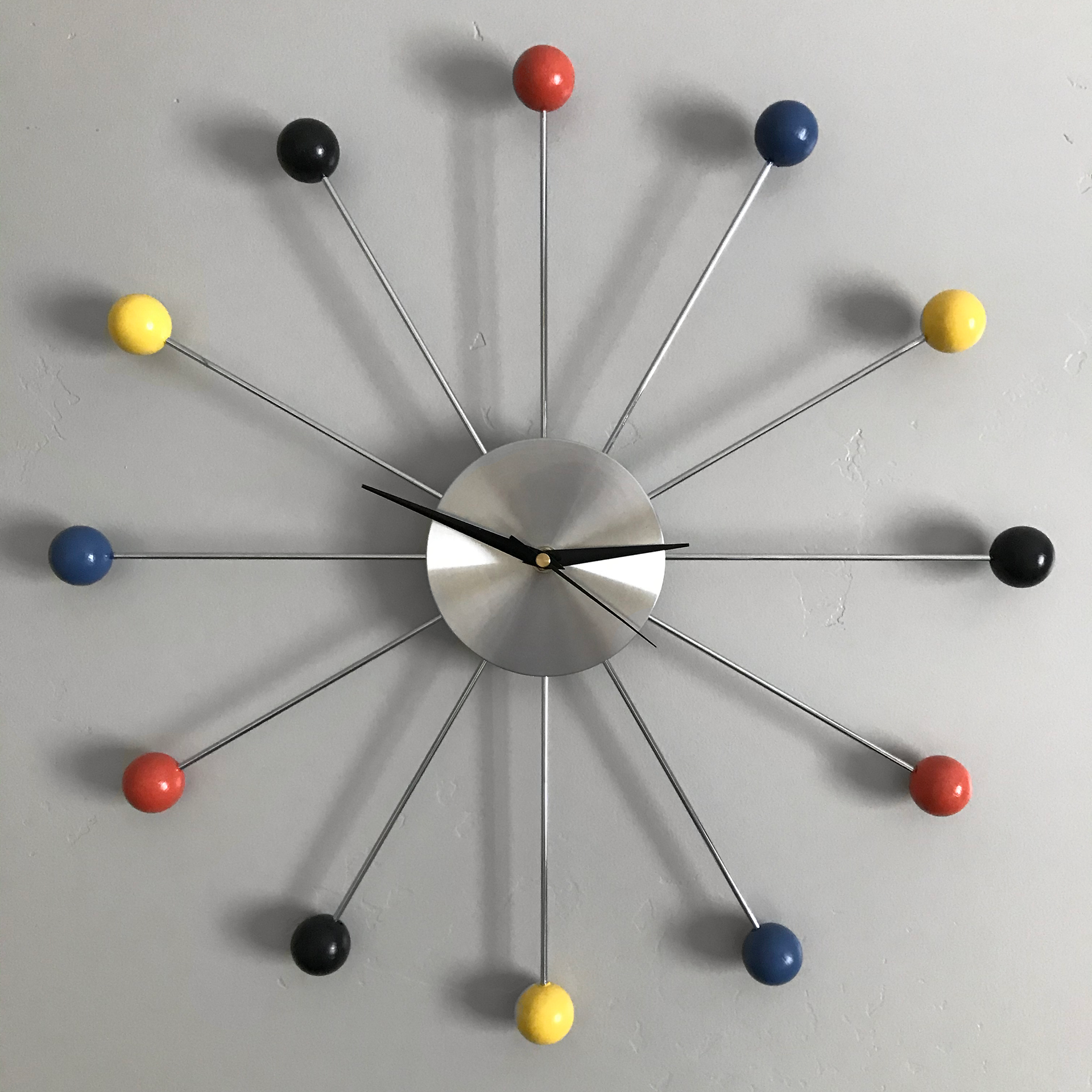 Clock inspired by mural