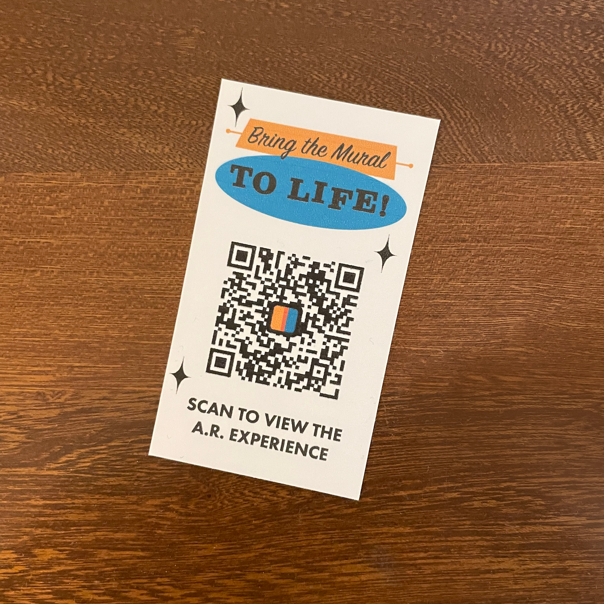 QR Card for AR Experience