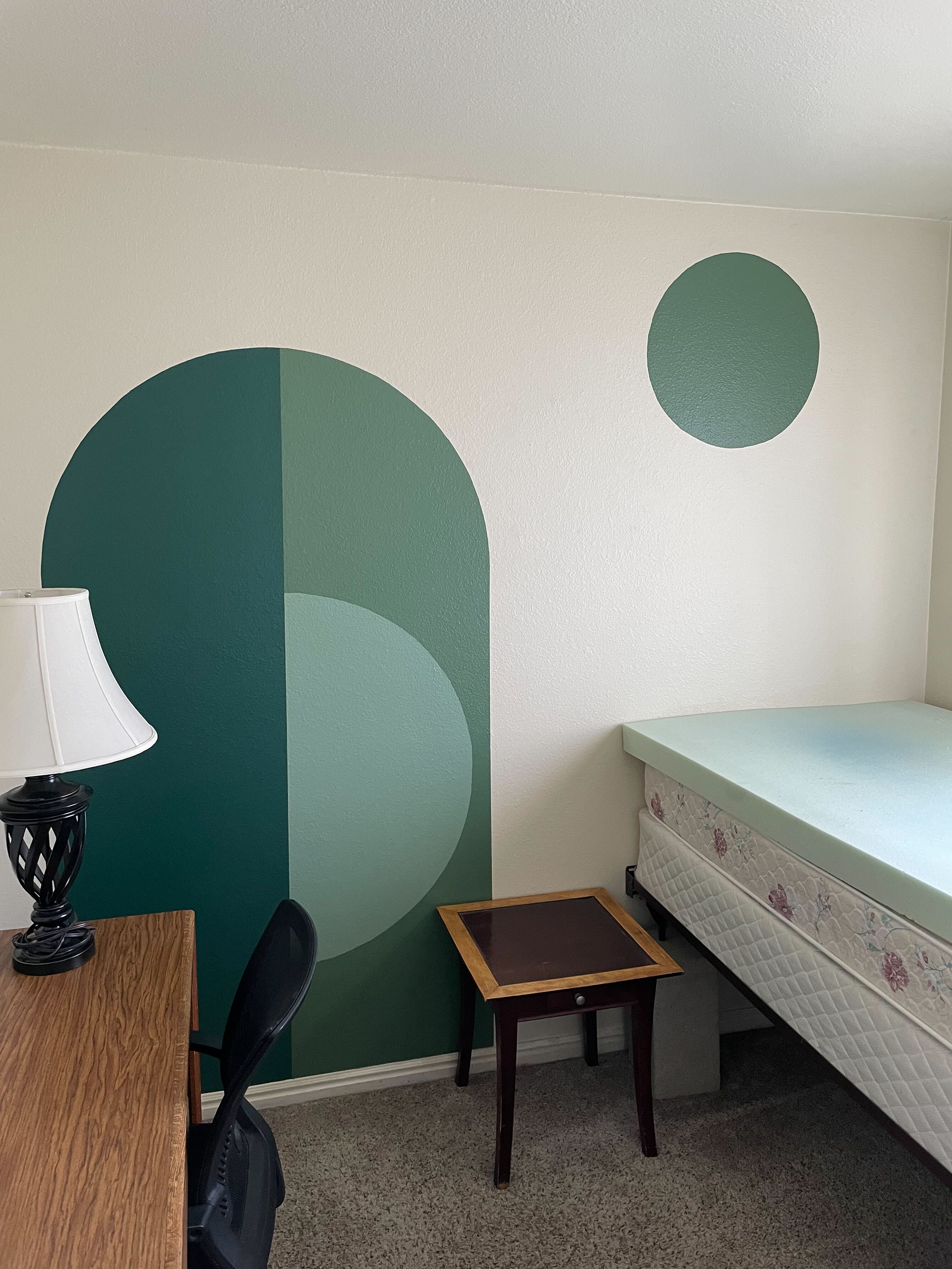 Completed main wall