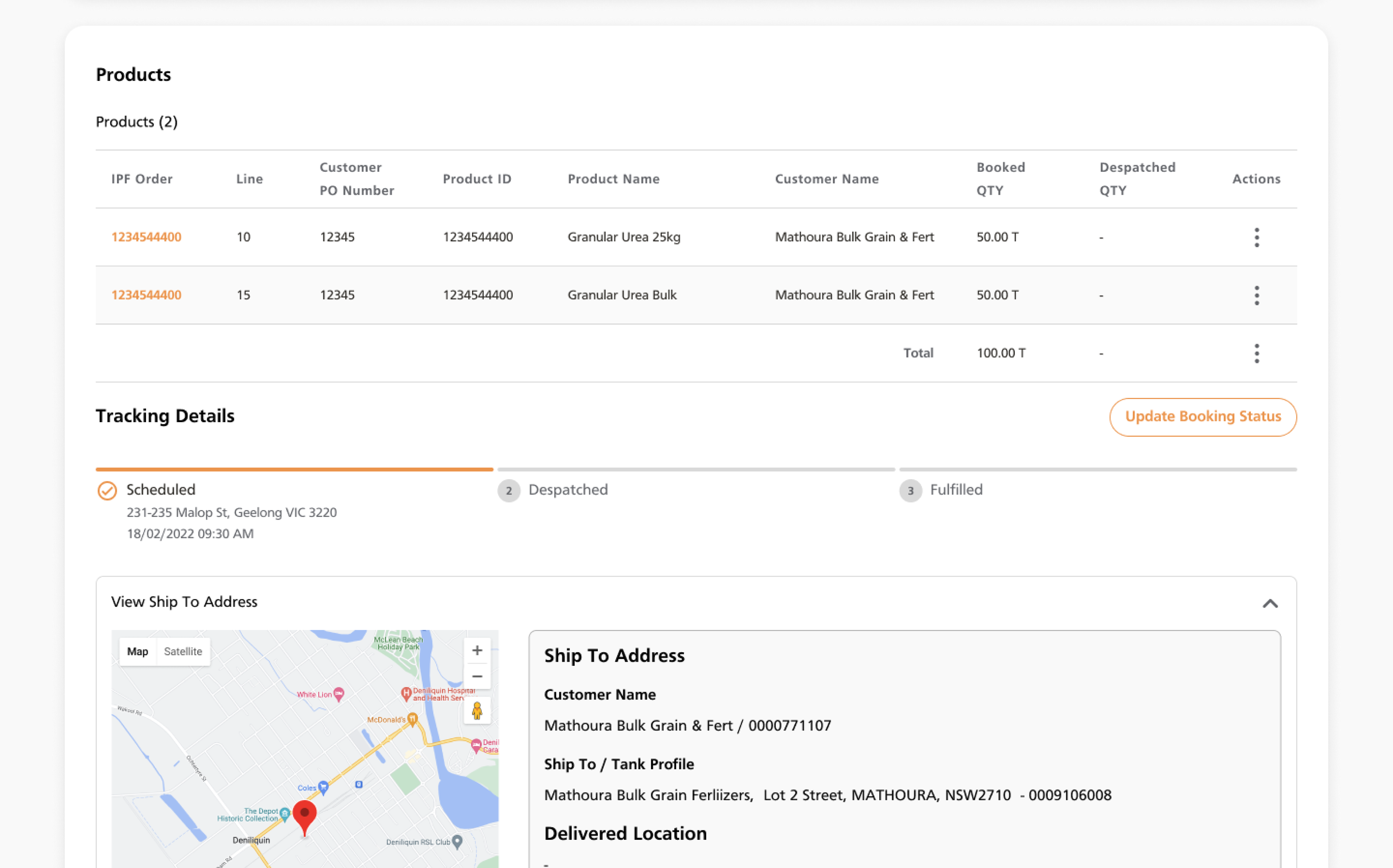 Hi-fi Prototype (Customer Portal)