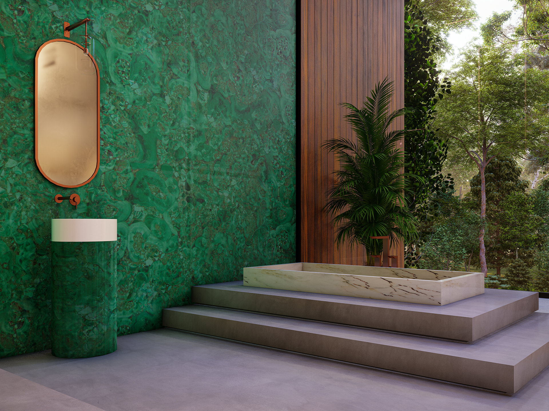 OPEN BATHROOM DESIGN