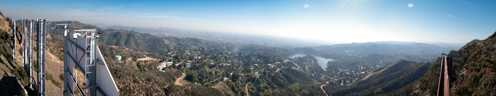 In case you have ever wondered what L.A. looks like from the top of the 'H'.