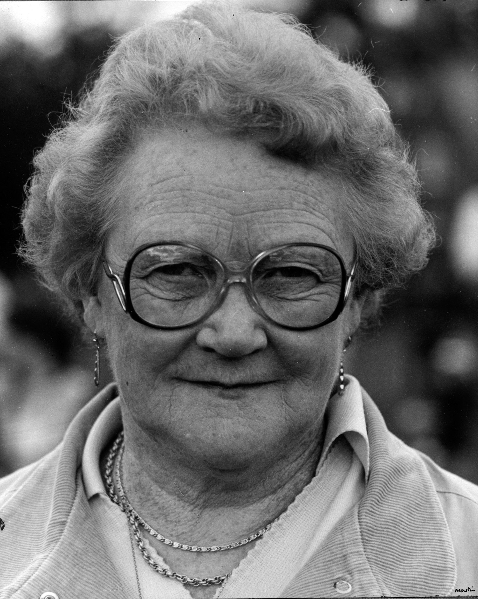 Clara Pritchard, 1987 British Legion Standard bearerfor many years.