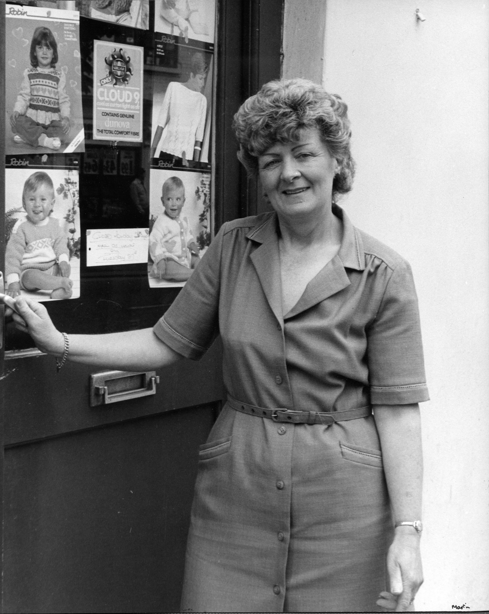 Sybil Jones, Baby linen and wool shop. 1986