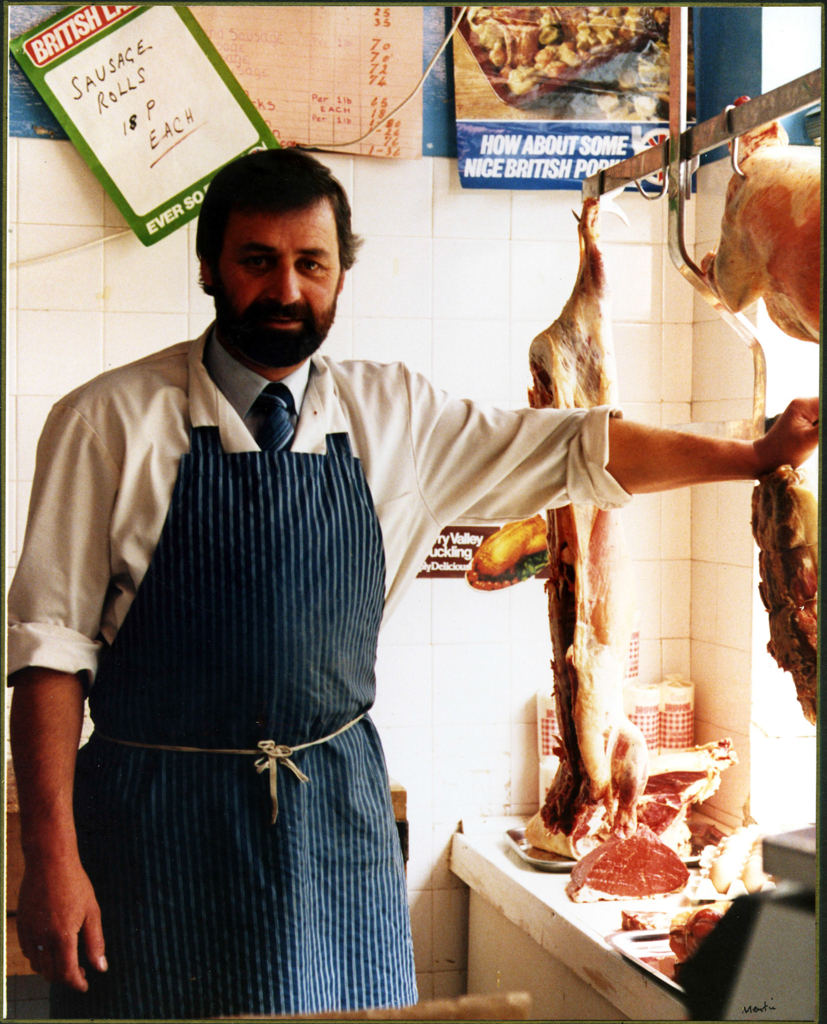 Winston Edwards Butcher and Dairy man of Chirk 1988