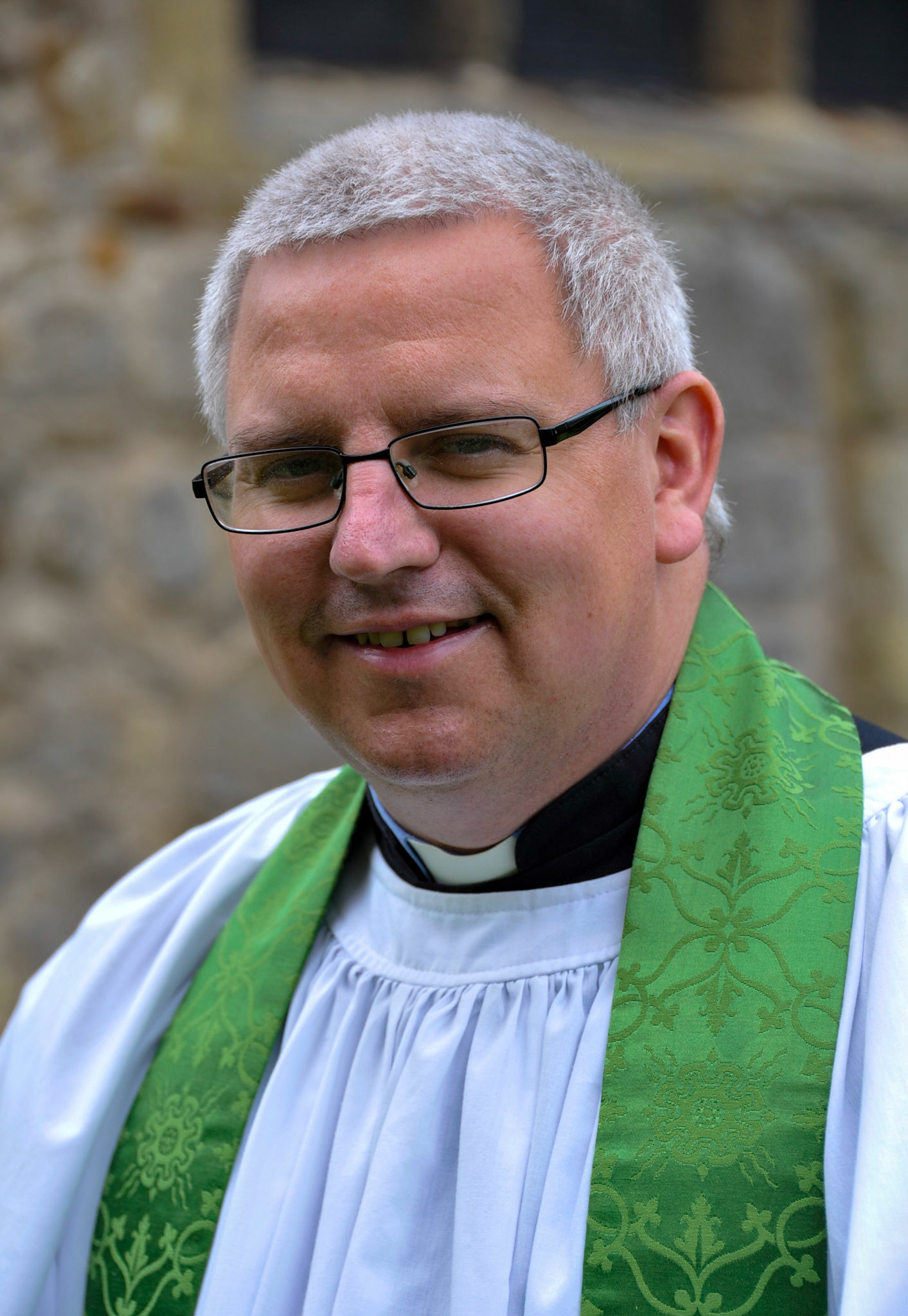 Reverend Matt Wilkinson, Vicar of the Parish from 2014, seen here in 2021.