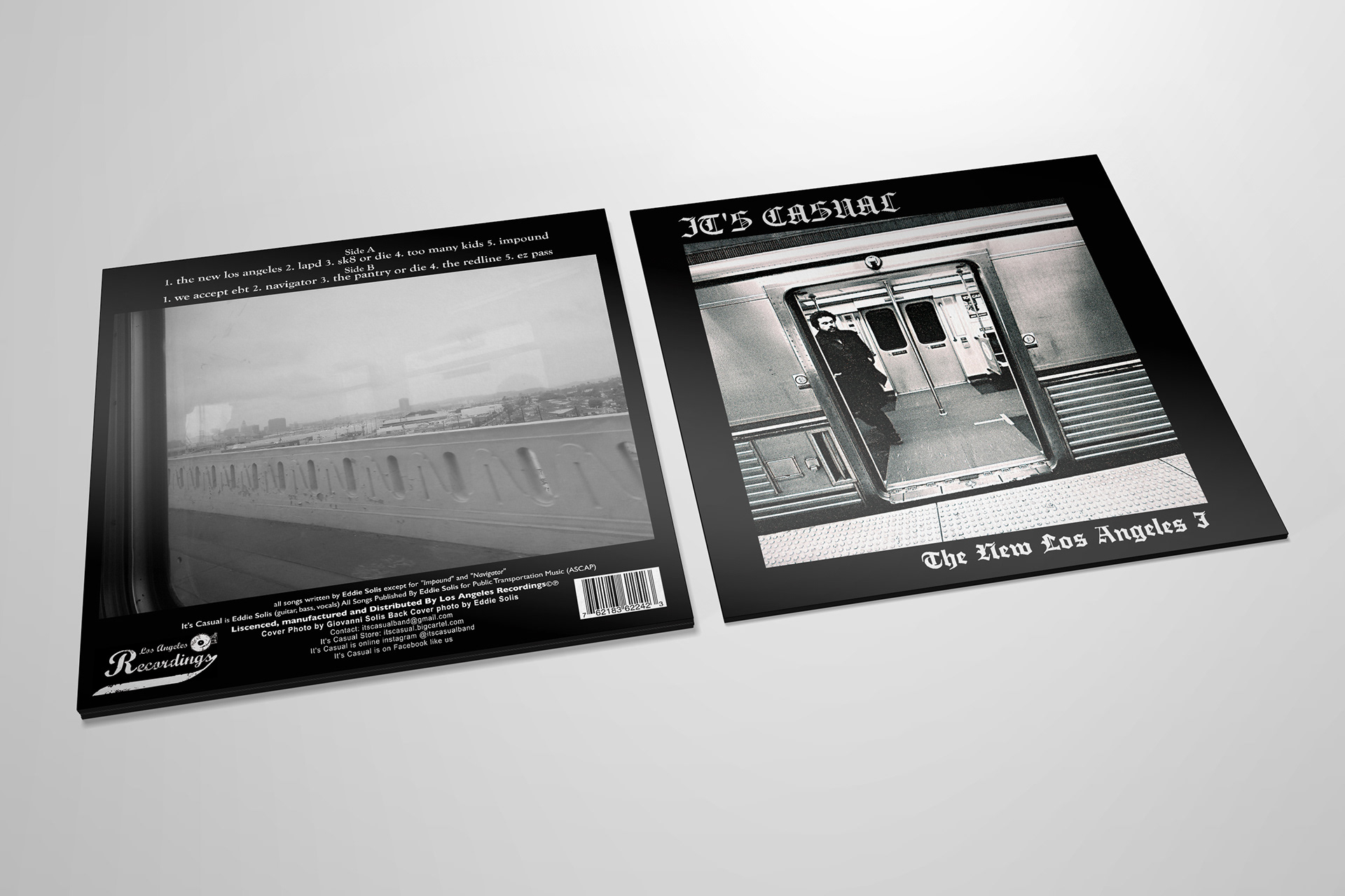 | PROJECT: THE NEW LOS ANGELES 3 | CLIENT: IT'S CASUAL |  END PRODUCT: VINYL LABEL WITH JACKET |