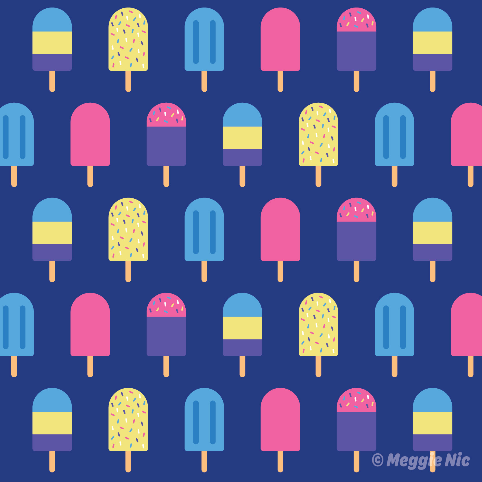Popsicle Collection: Popsicle Pattern.