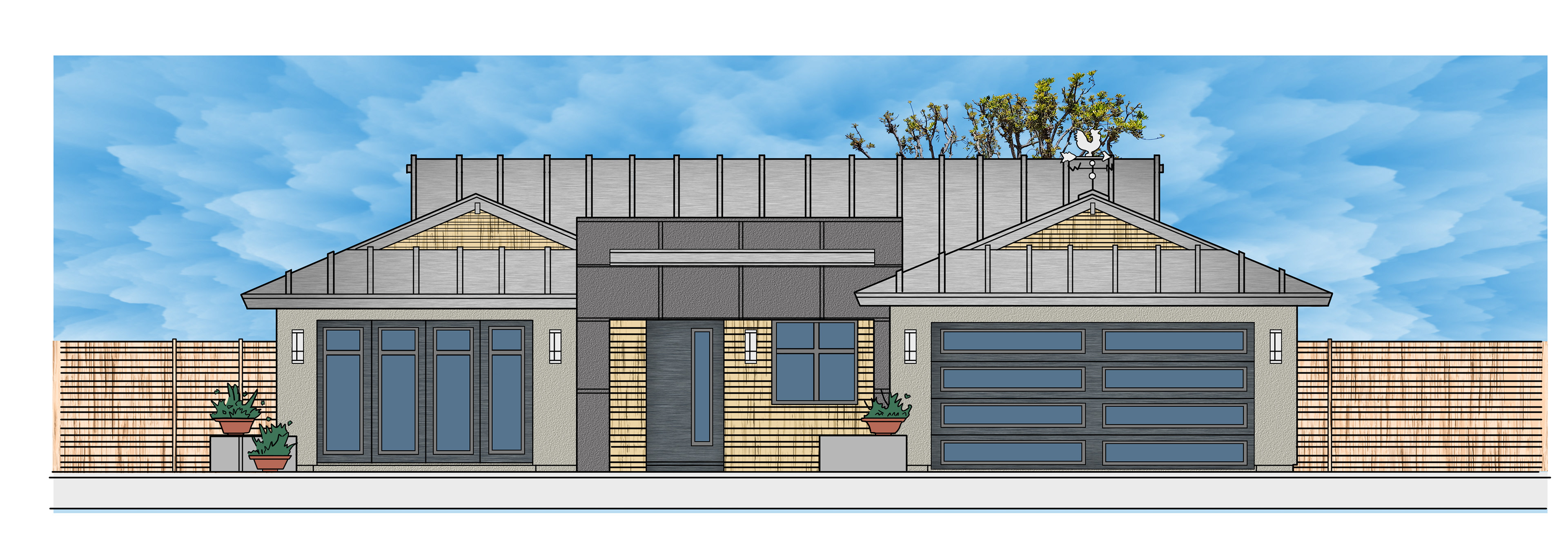 Second proposed color changes of the residential homes.