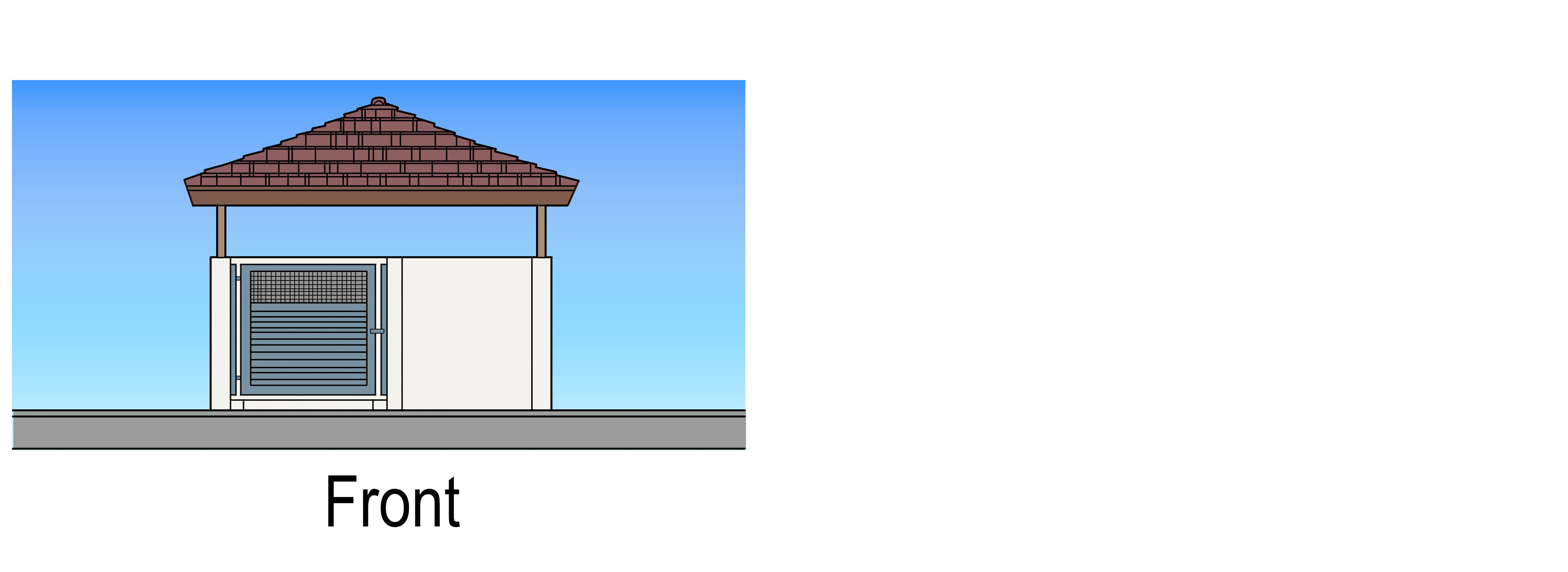 Single gate door for backdoor commercial property.