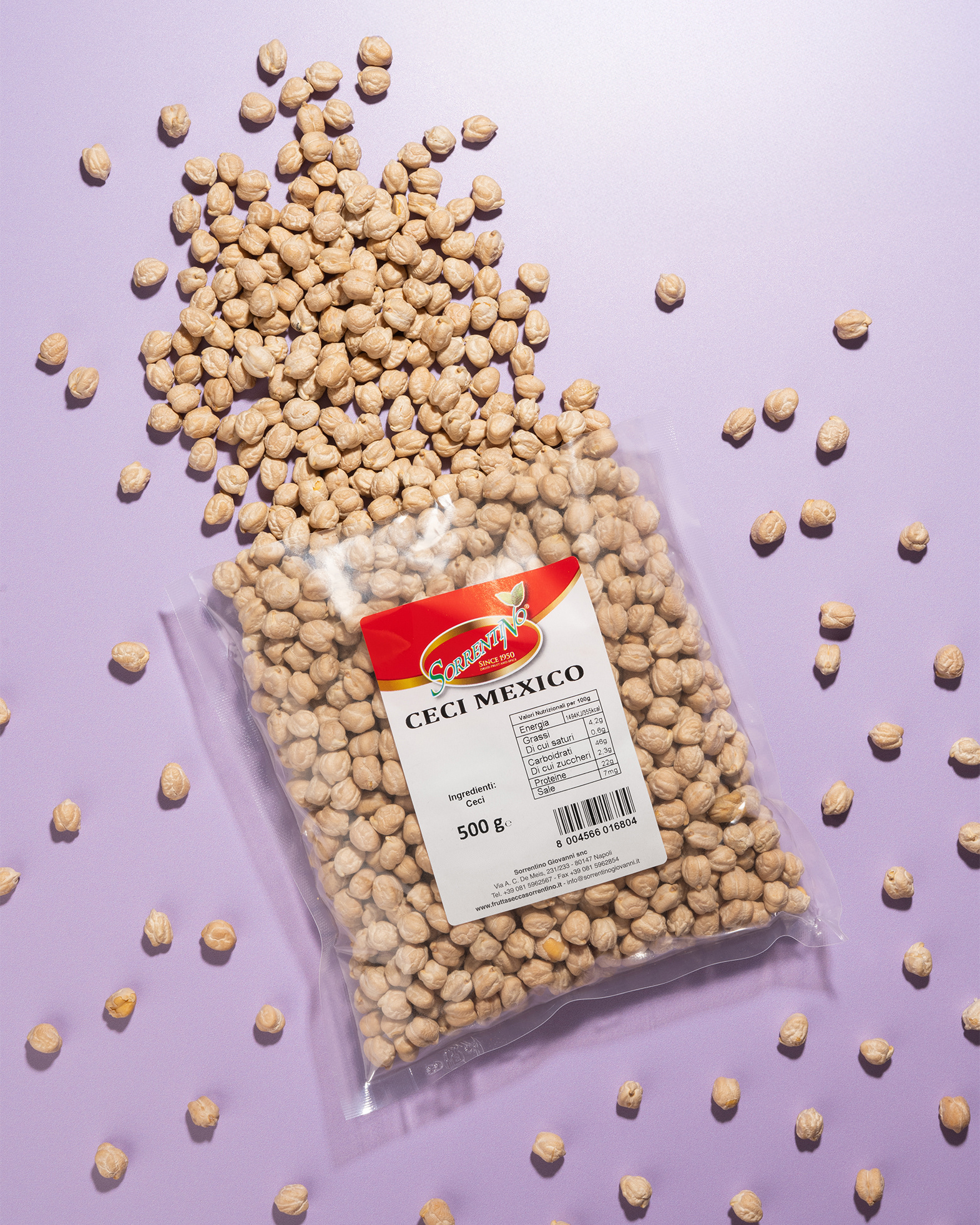 Frutta Secca Sorrentino - Ceci Mexico - Vista Aperta