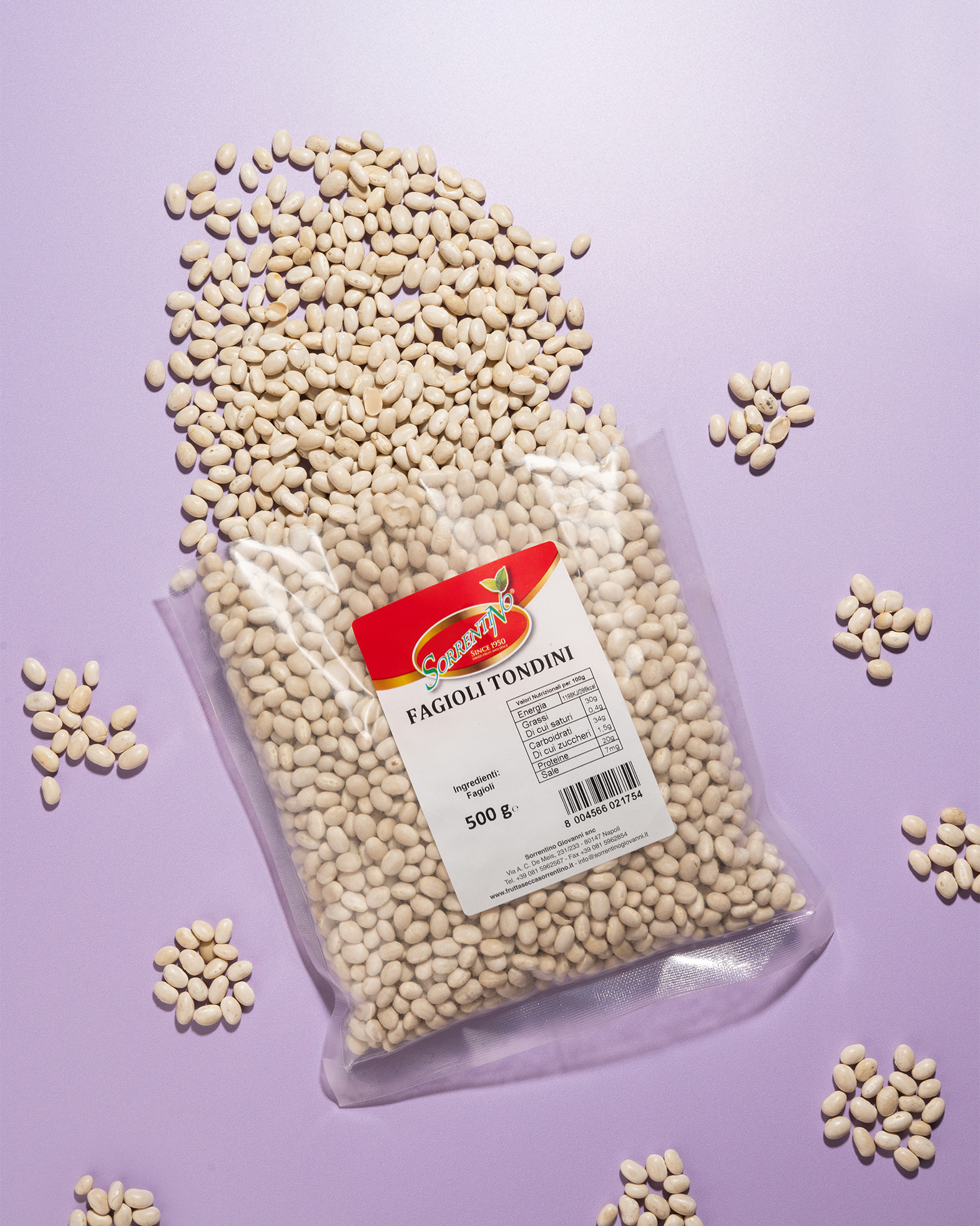 Frutta Secca Sorrentino - Fagioli Tondini - Vista Aperta