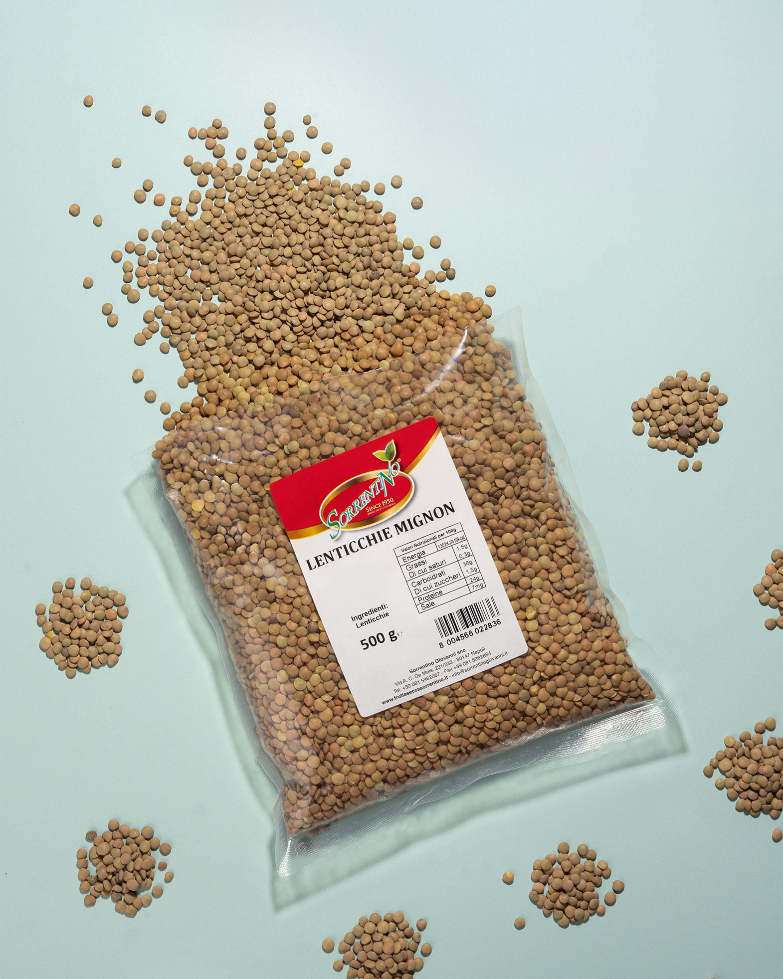 Frutta Secca Sorrentino - Lenticchie Mignon - Vista Aperta