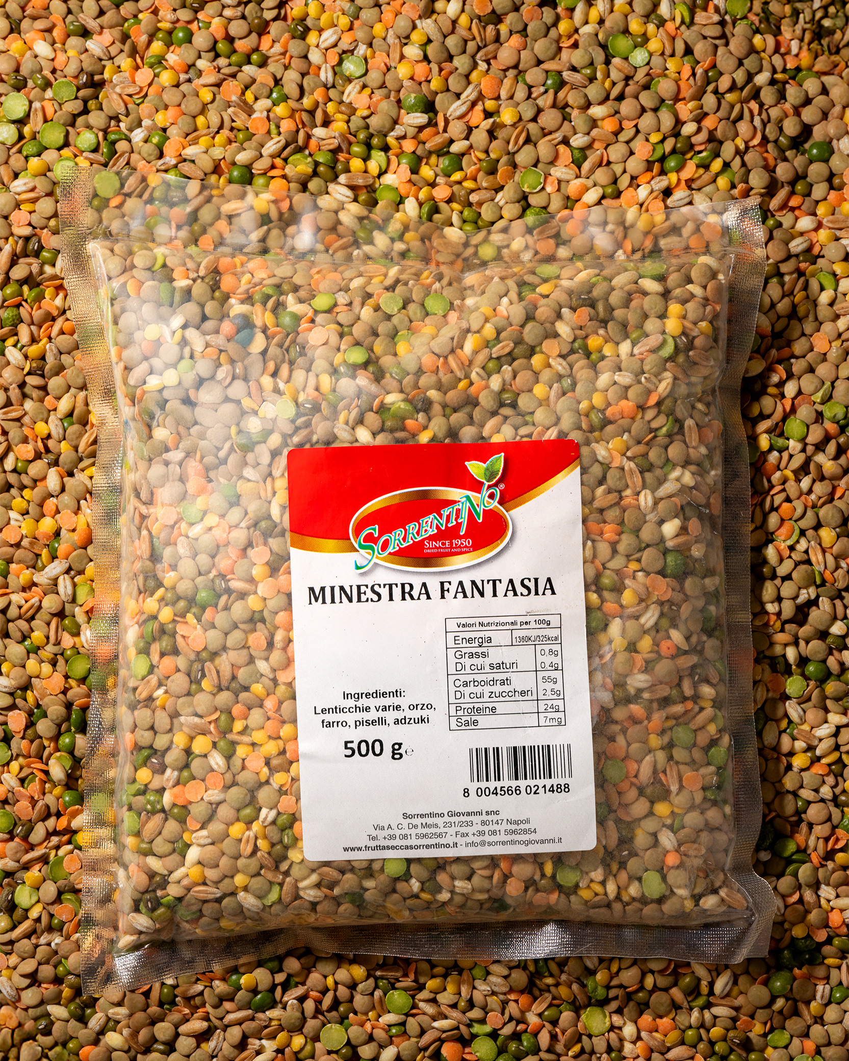 Frutta Secca Sorrentino - Minestra Fantasia - Vista dall'alto