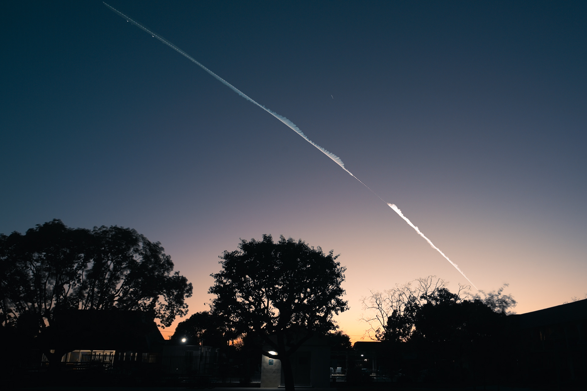 SpaceX Launch, April 6, 2024 as seen from Cypress, California