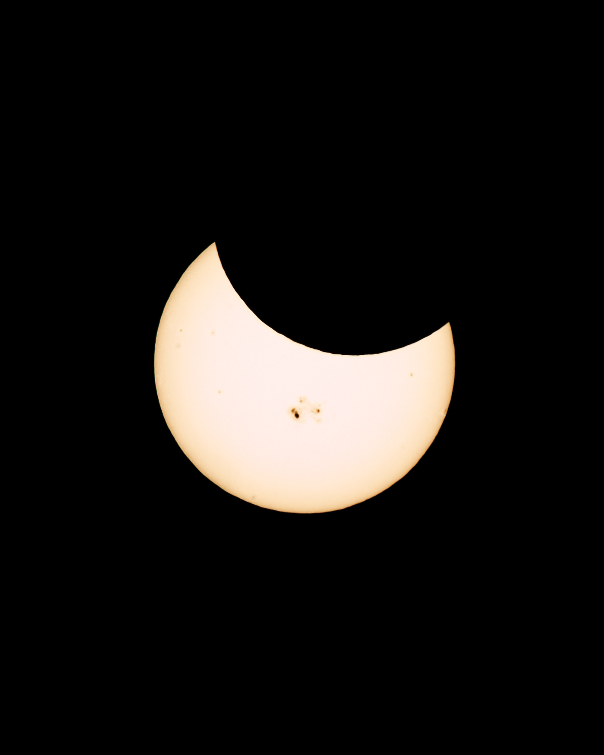 Partial Solar Eclipse as viewed from Cypress, California, October 23, 2014