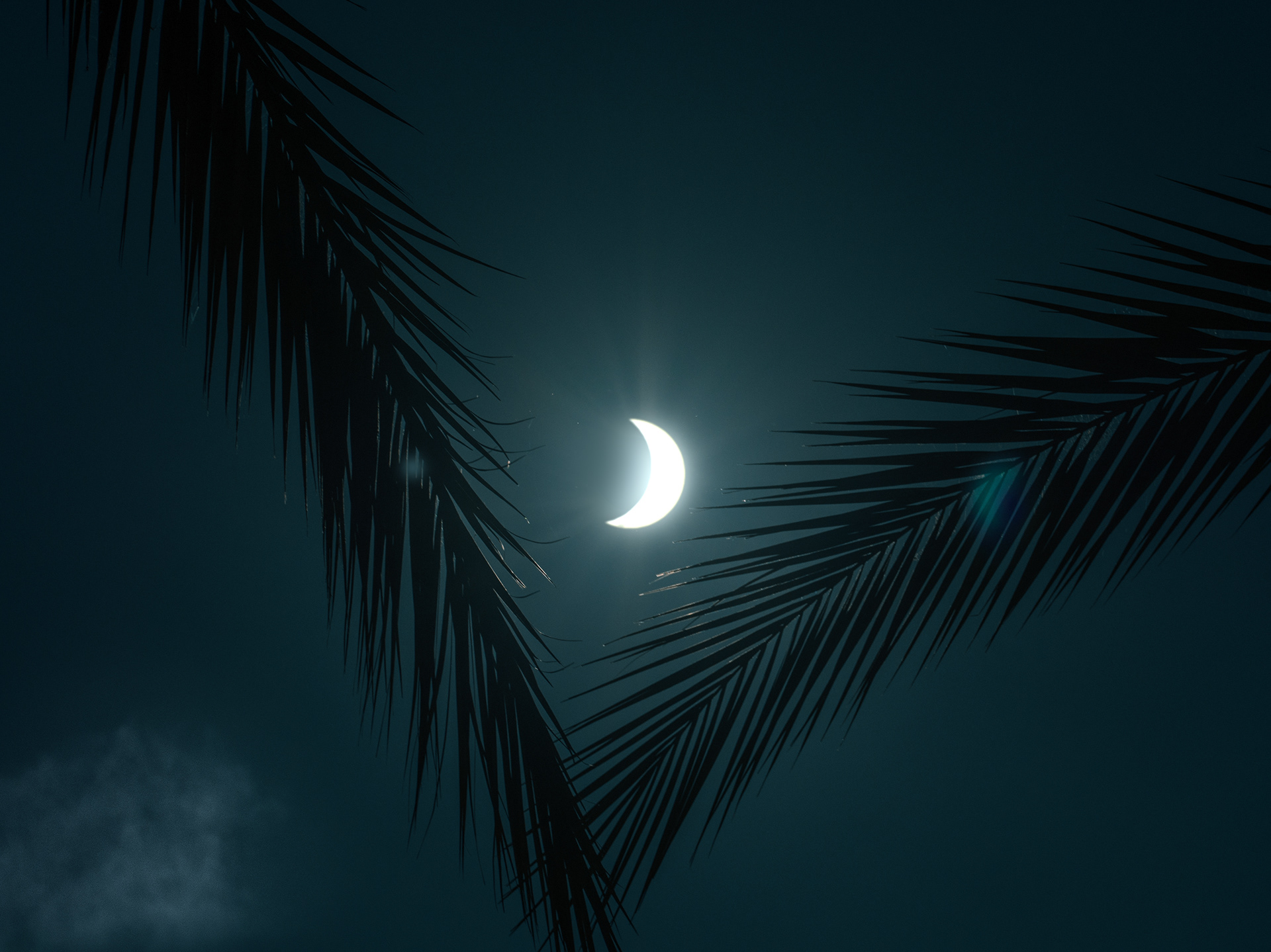Total Solar Eclipse (partial) as viewed from Cypress, California, August 21, 2017