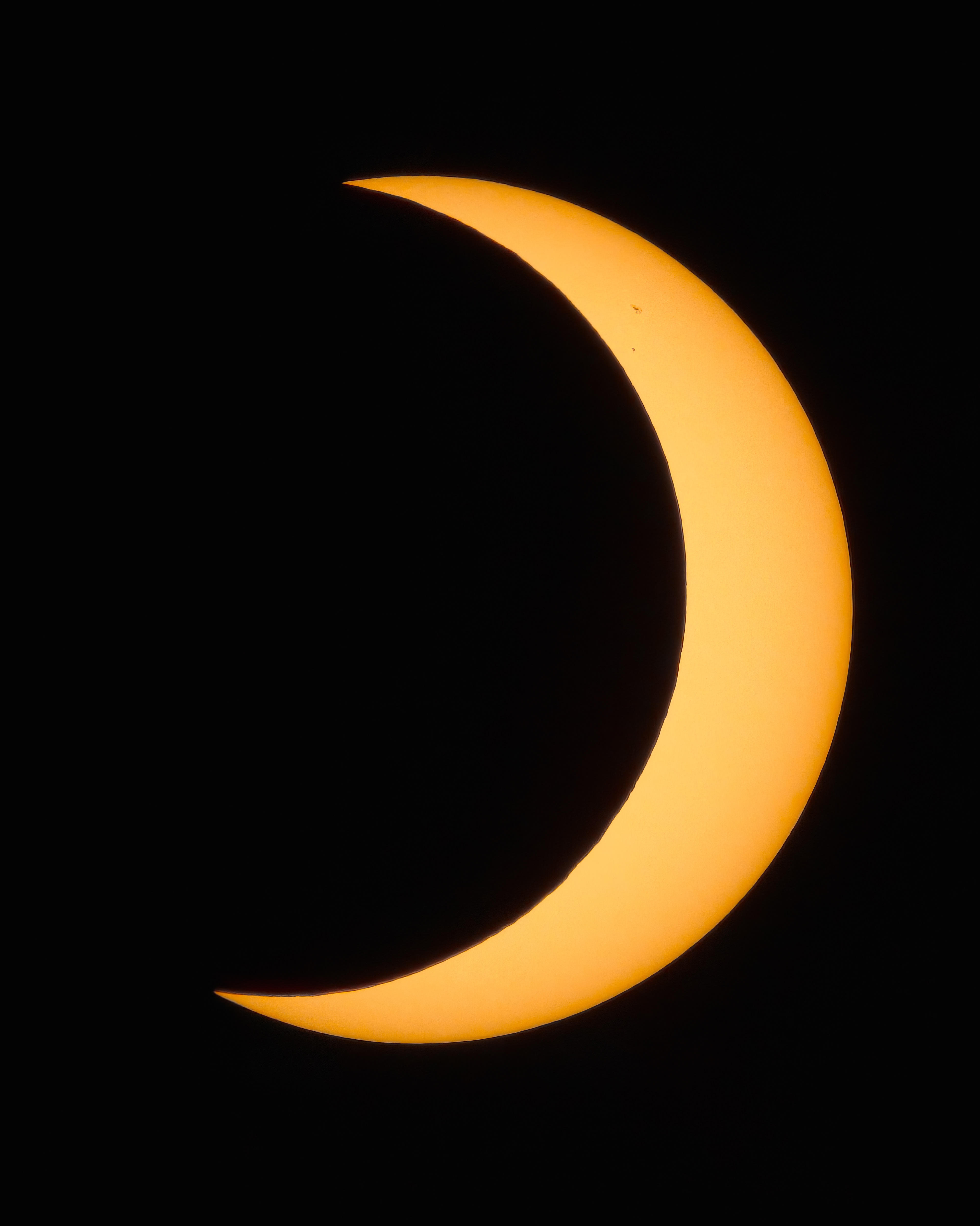 Annular Solar Eclipse (partial) as viewed from Joshua Tree, California, October 14, 2023