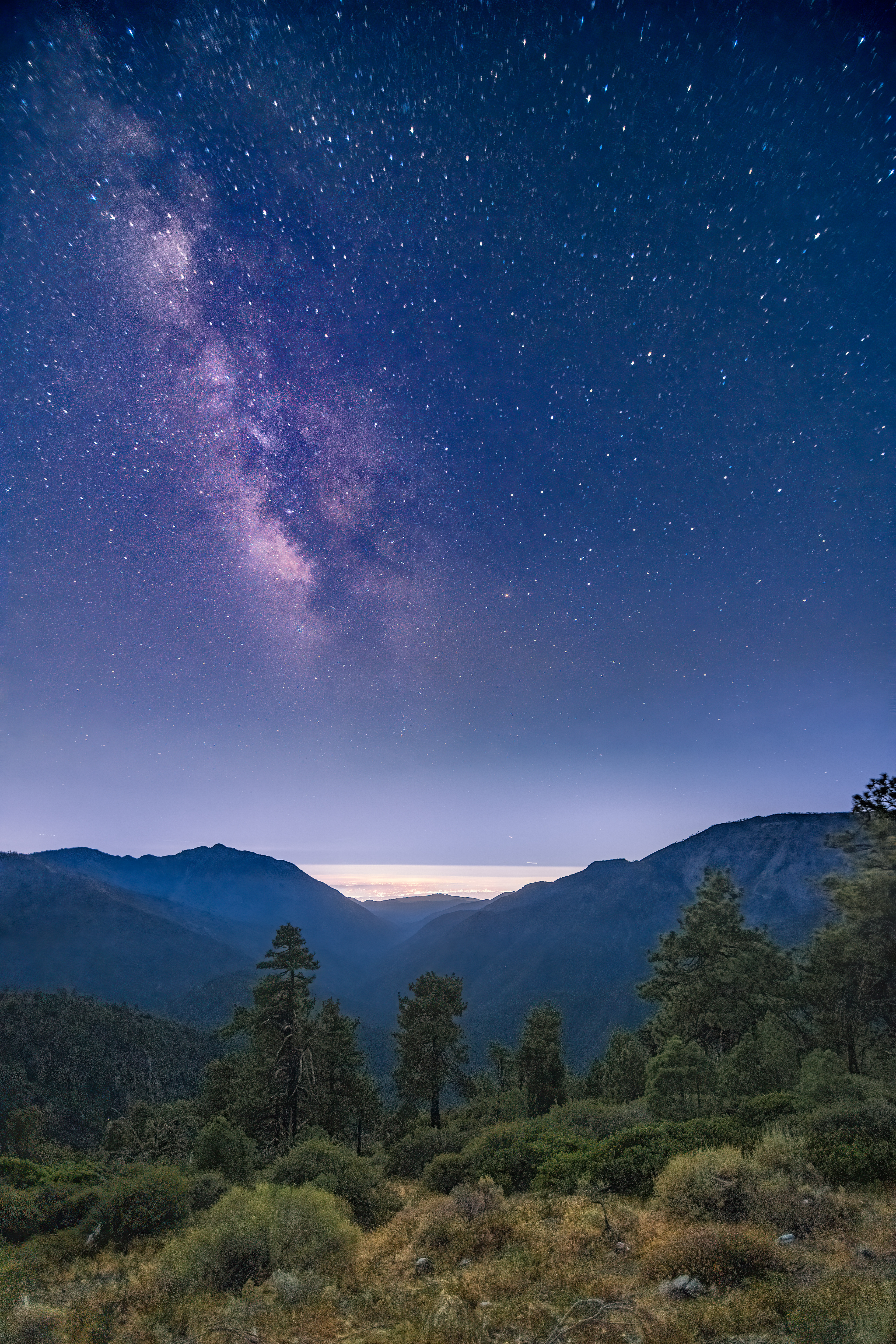 Milky Way from Angeles Crest Highway, August 8, 2021