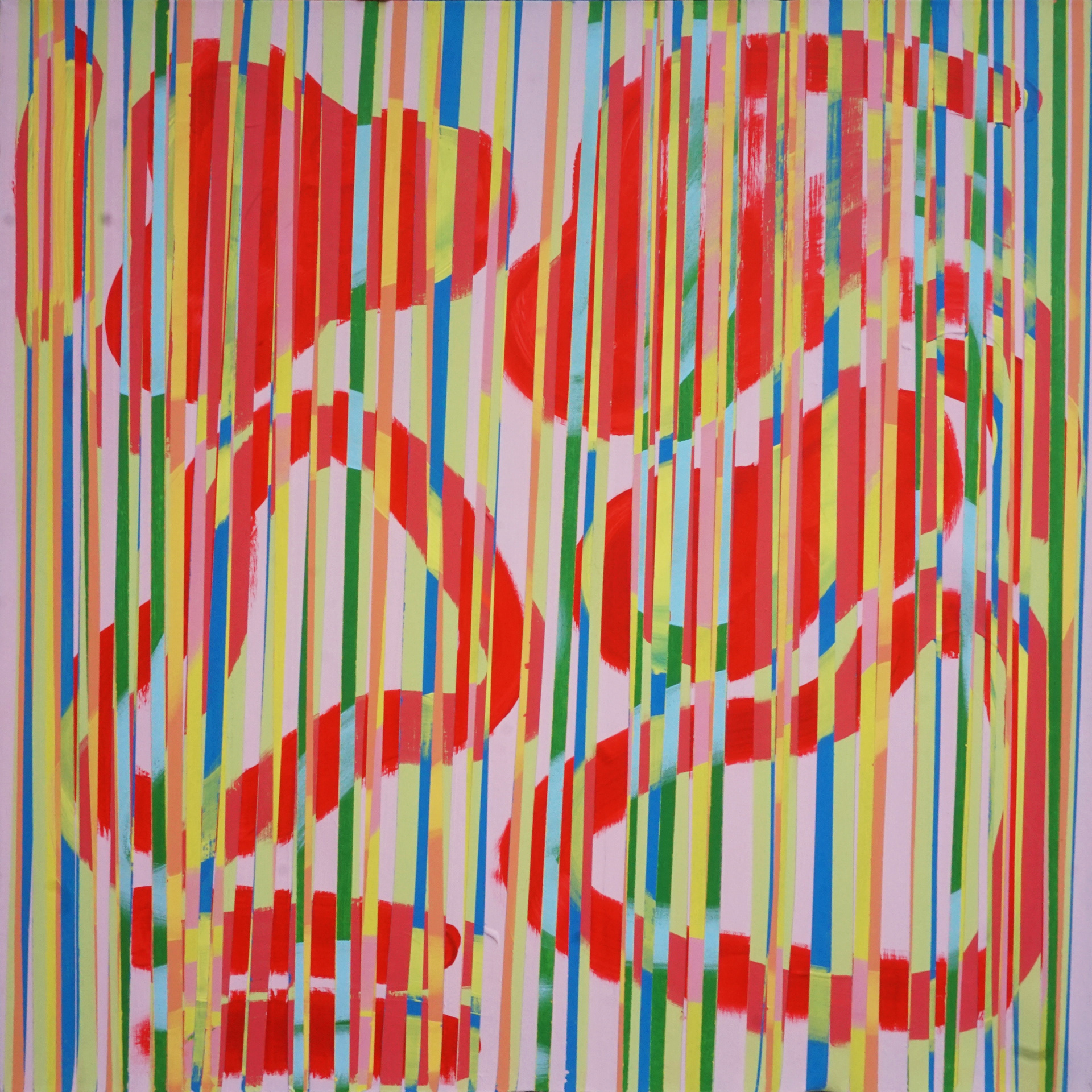 Striped, 36"x36"