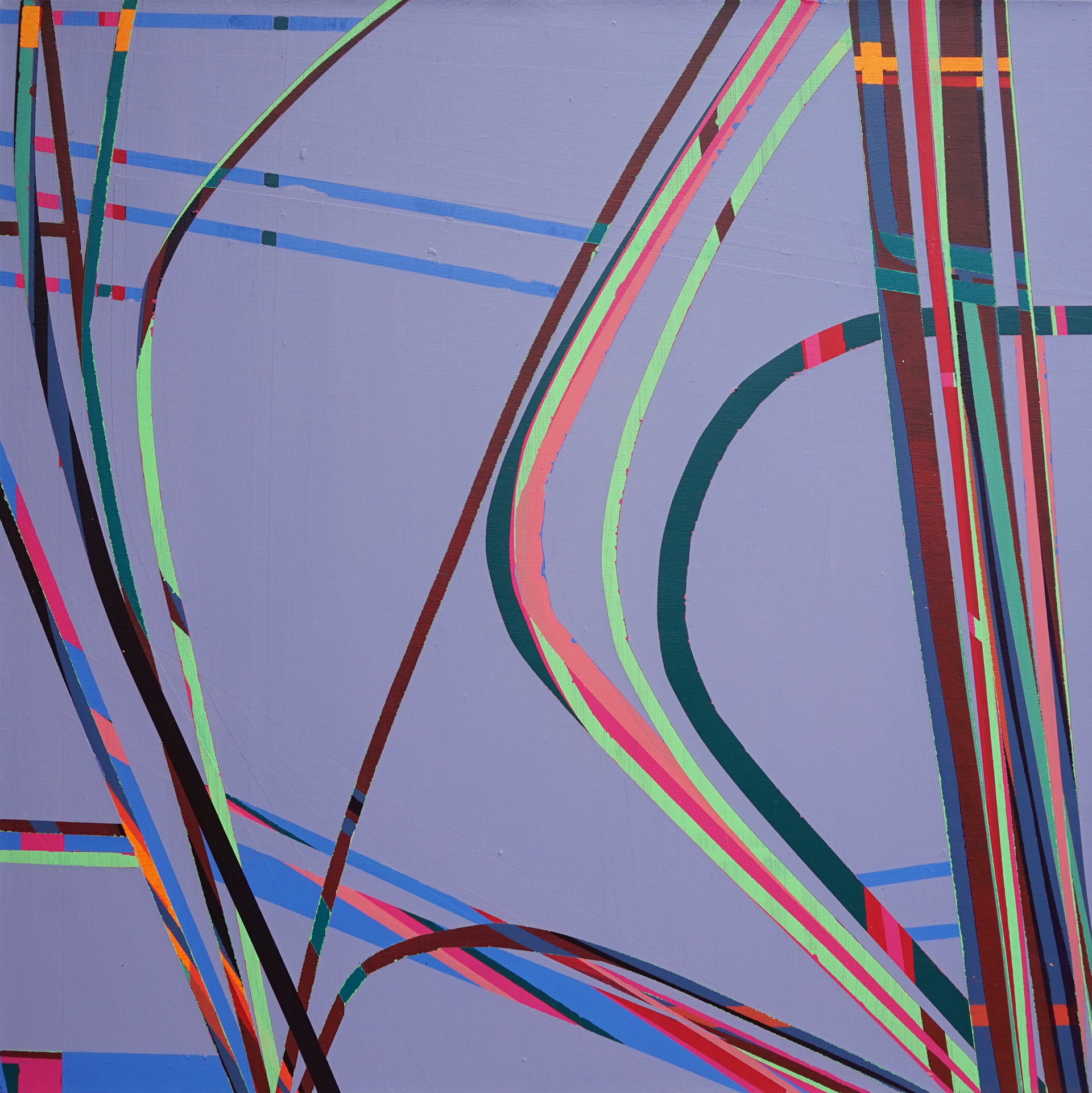 Bends In The Road, 36"x36"