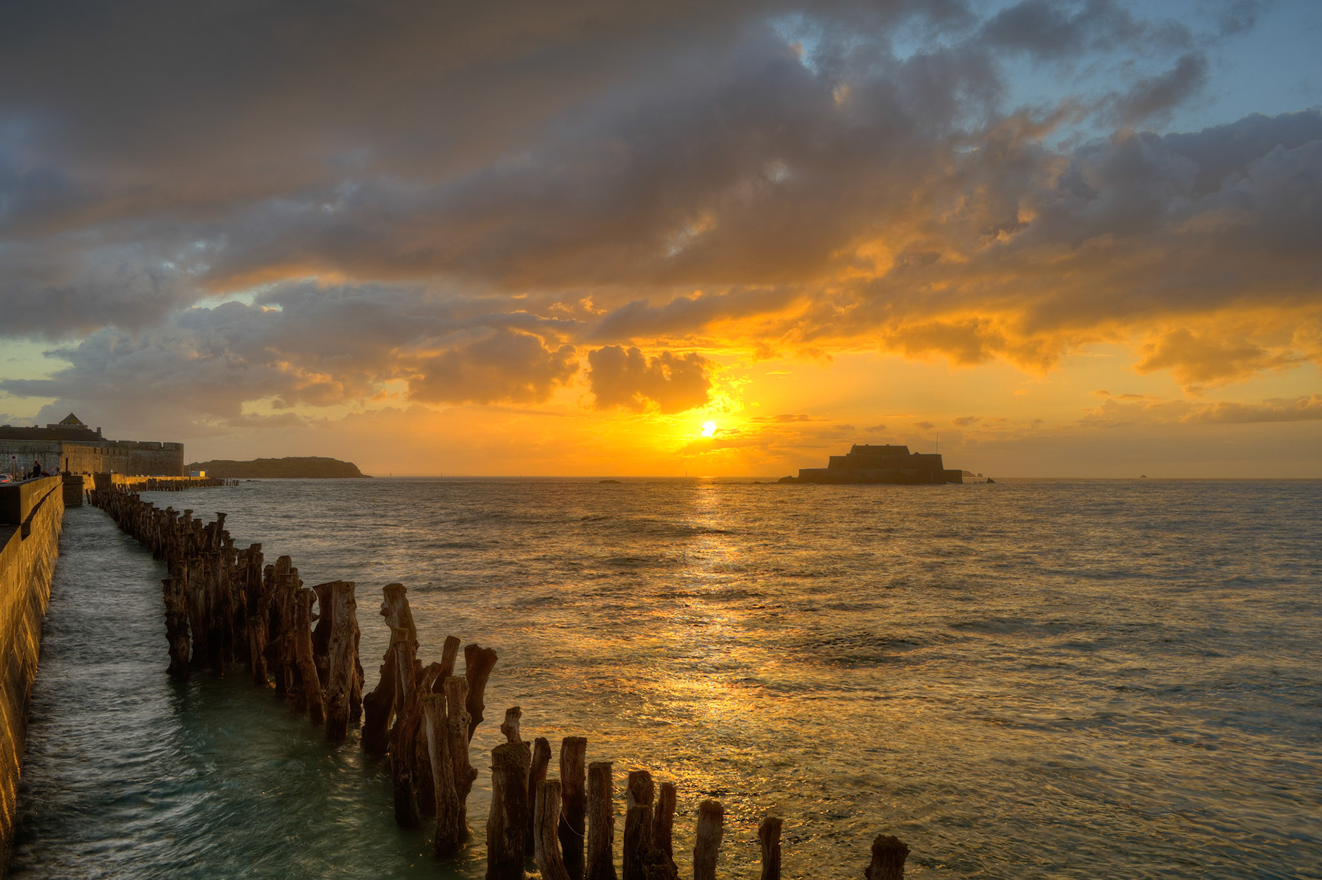 Sunset, Fort National - Saint Malo