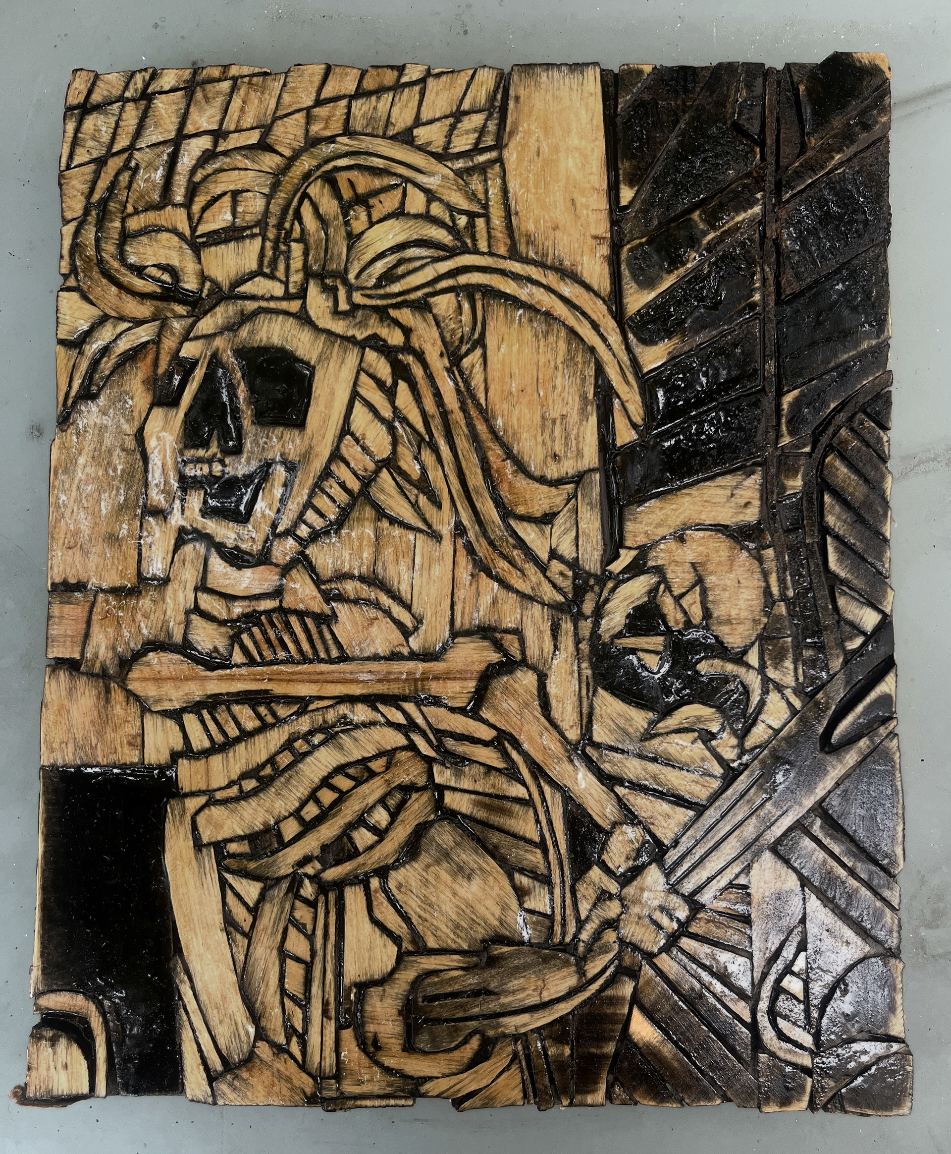 The Abbess (detail) after Holbein's Dance of Death