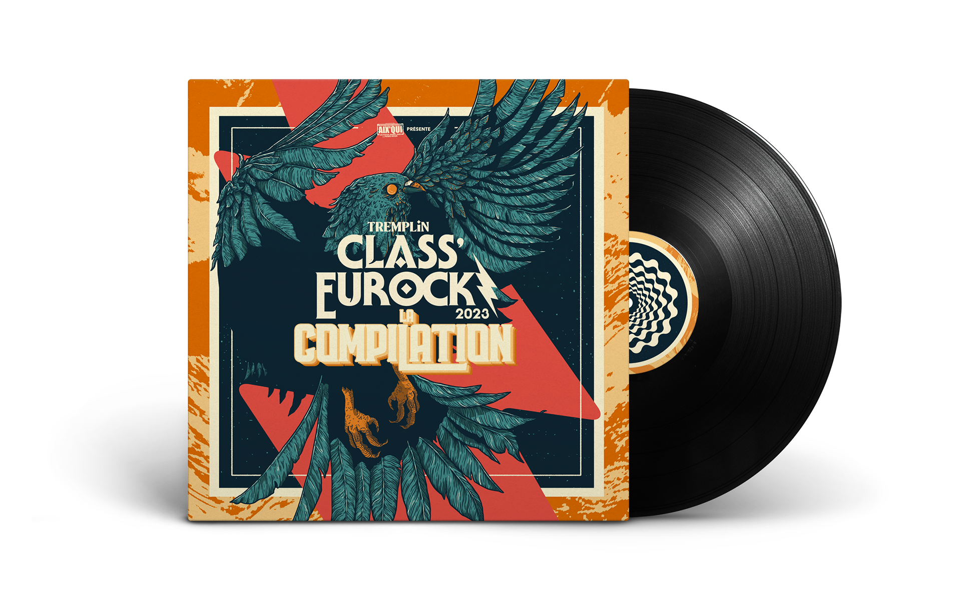 Class'Eurock 2023 vinyl. Winners record a sonf and they are pressed on vinyl