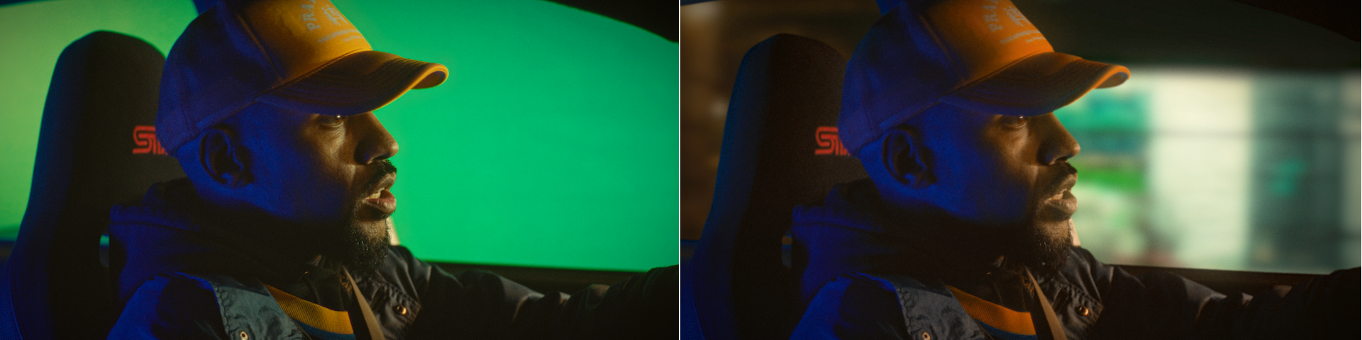 Green Screen Removal and Background Movement Tracking