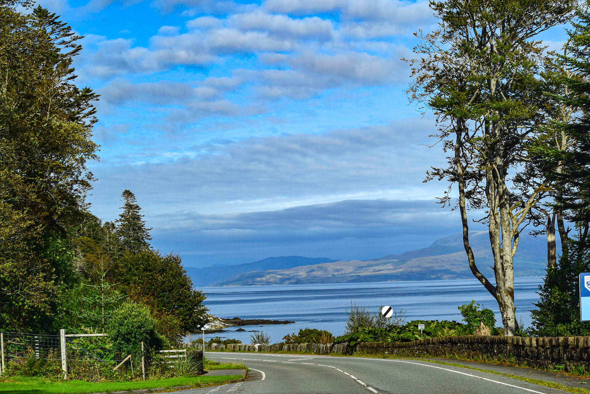 How can you not fall in love with Scotland?  There are so many shades of blue and green!...