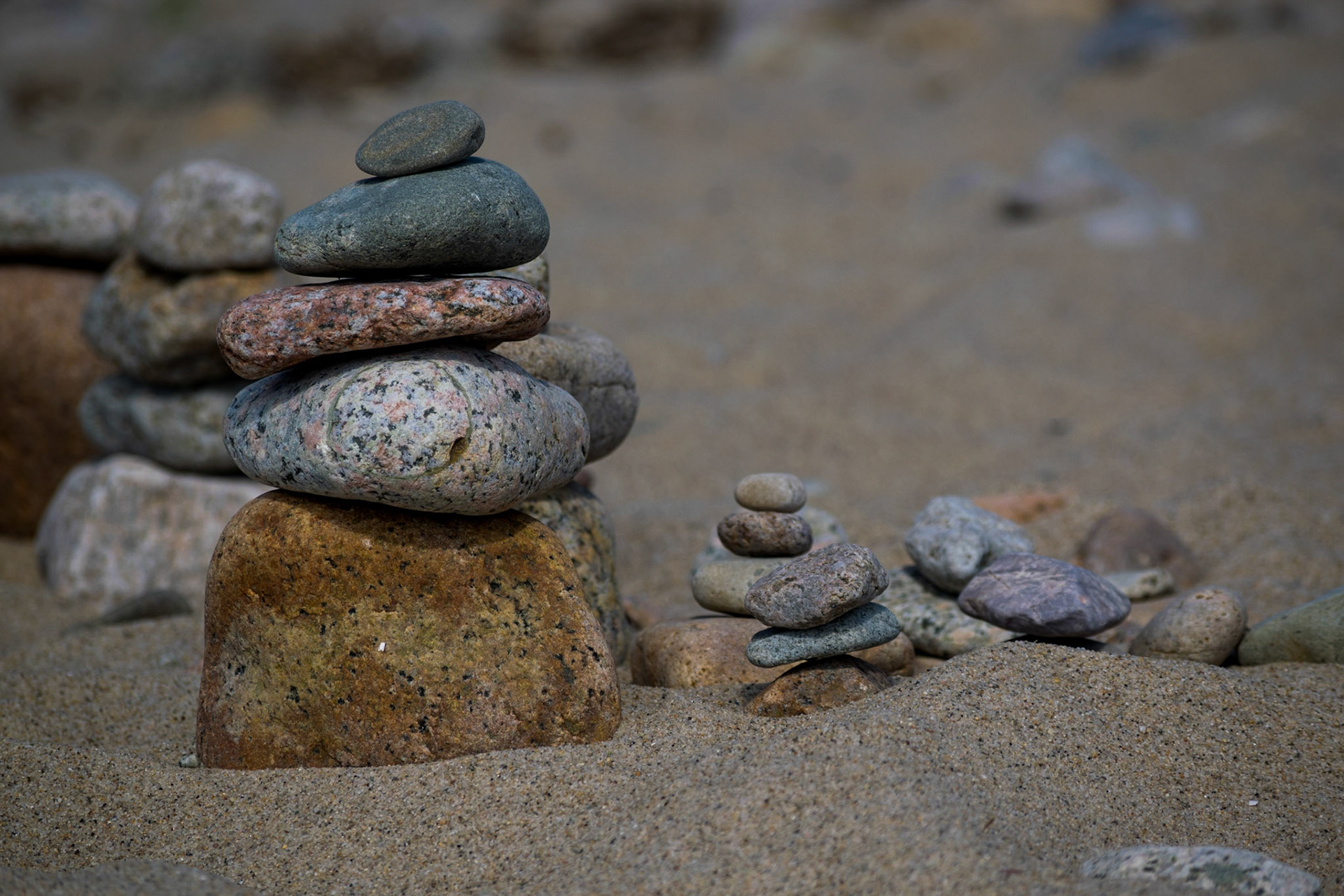 #322Stacking rocksSandwich, MA