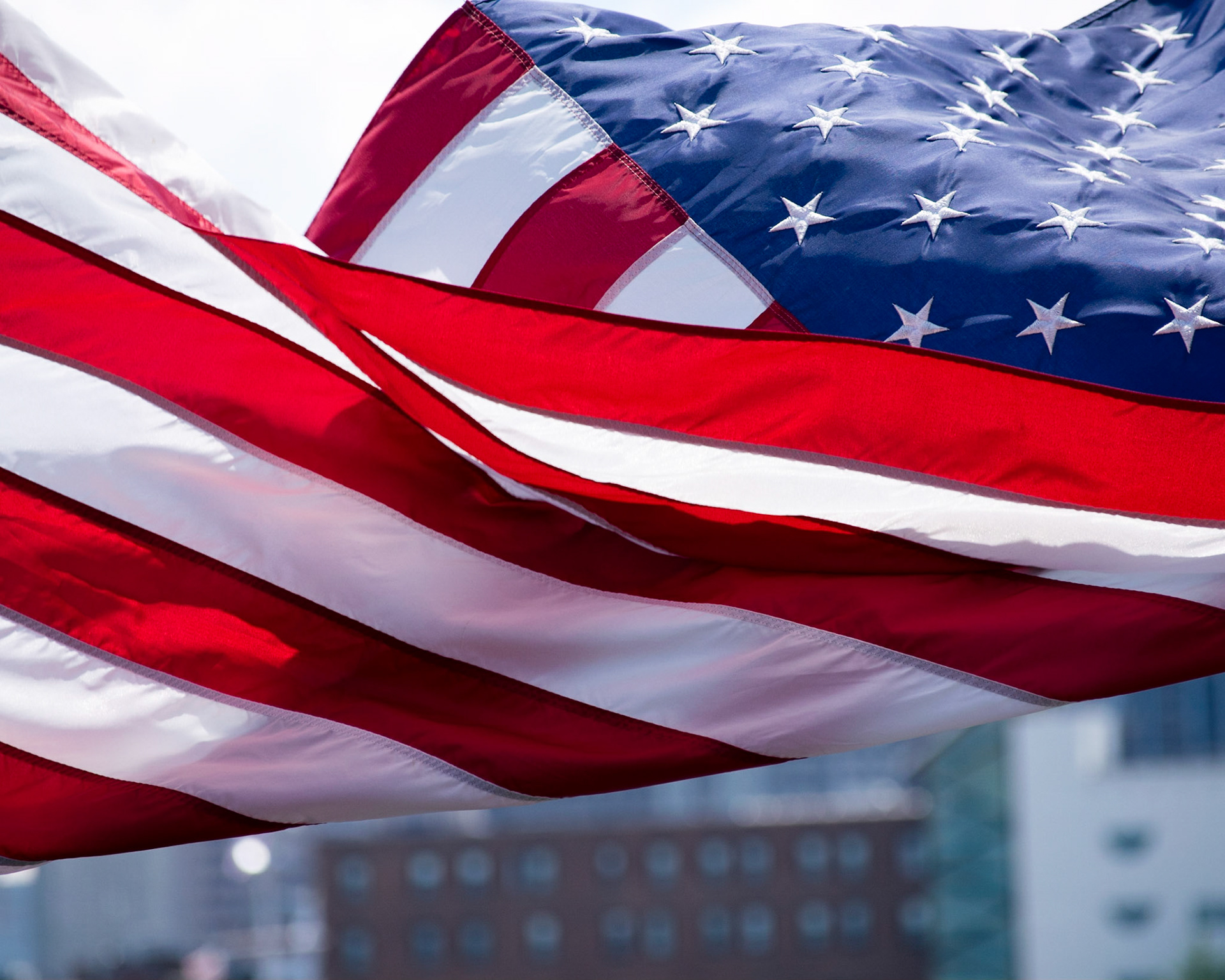 #488 Flag over Boston Harbor