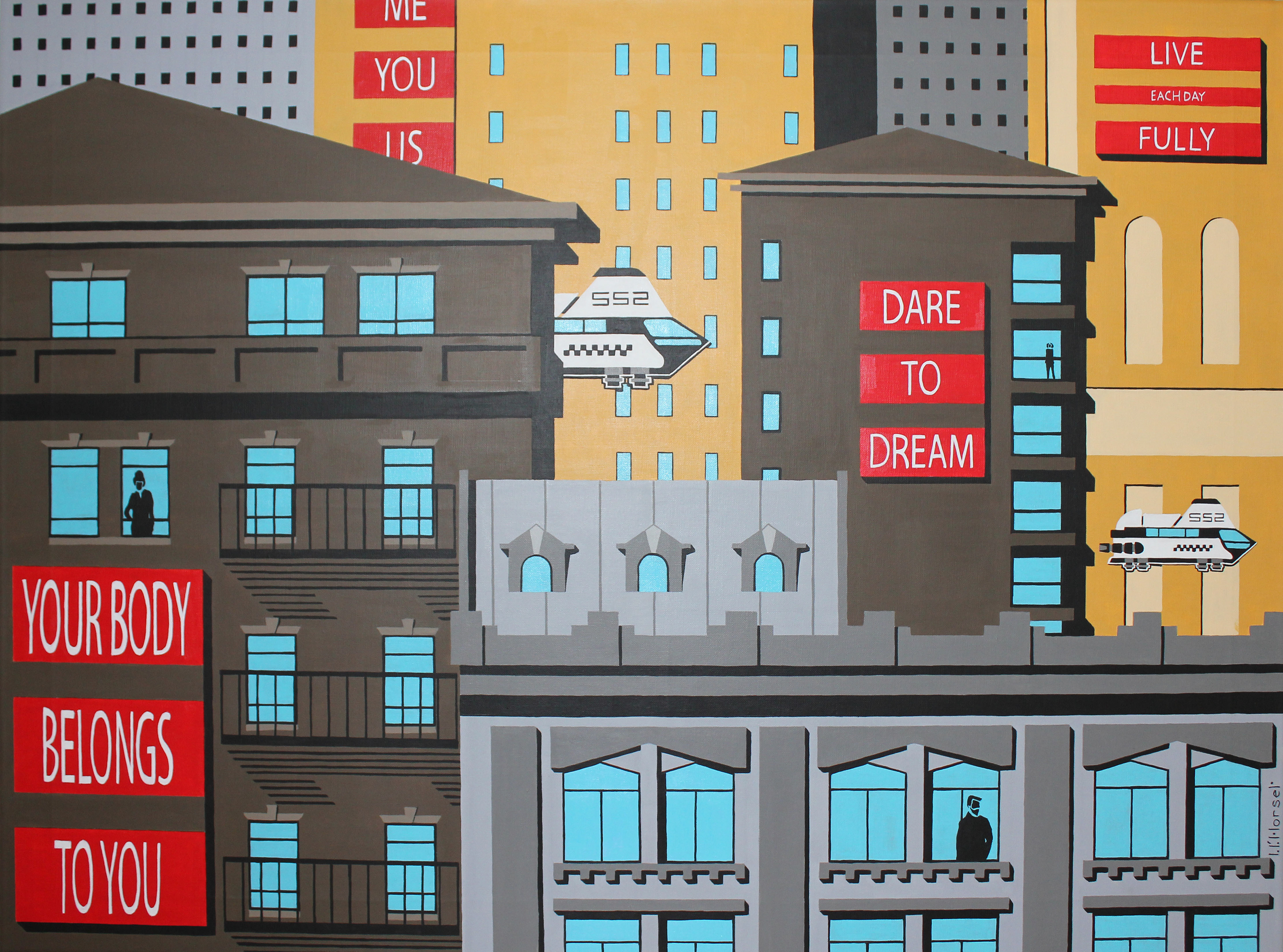 L'âme de Barbara Acrylique 81x116cm