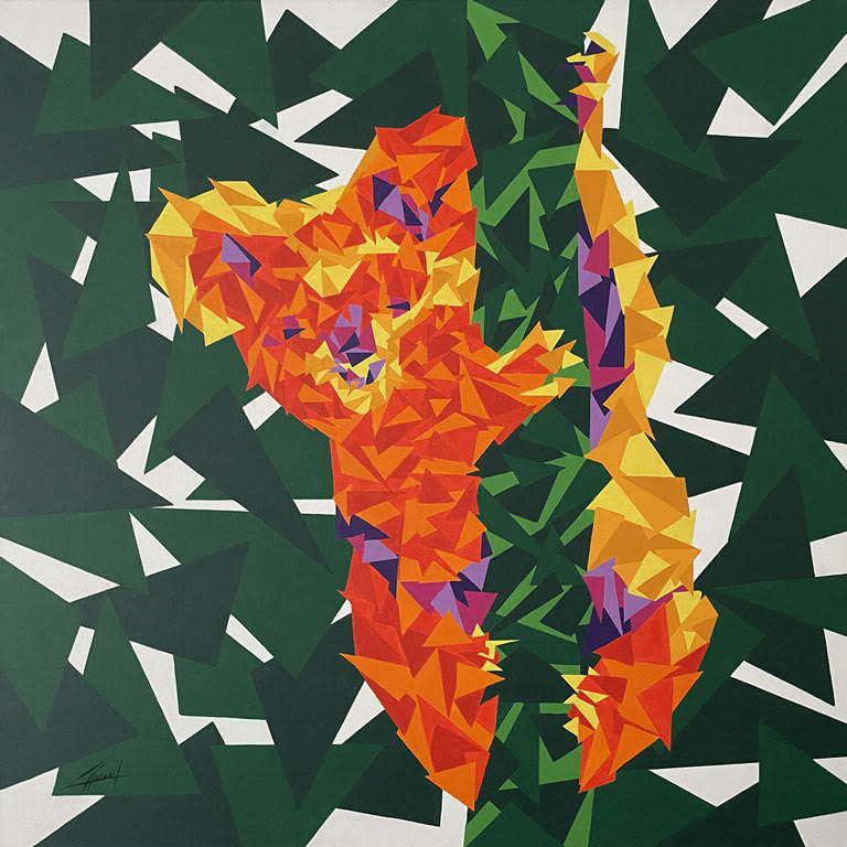 Koala Acrylique 80x80cm