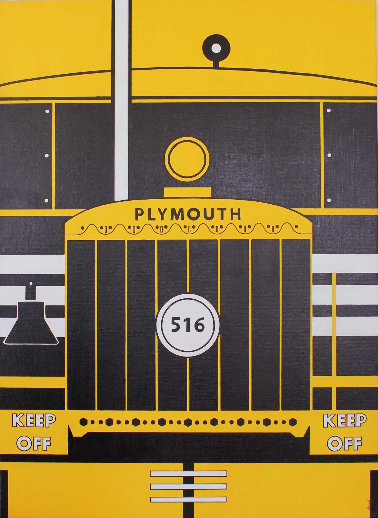 Plymouth railway Technique mixte 100x73cm